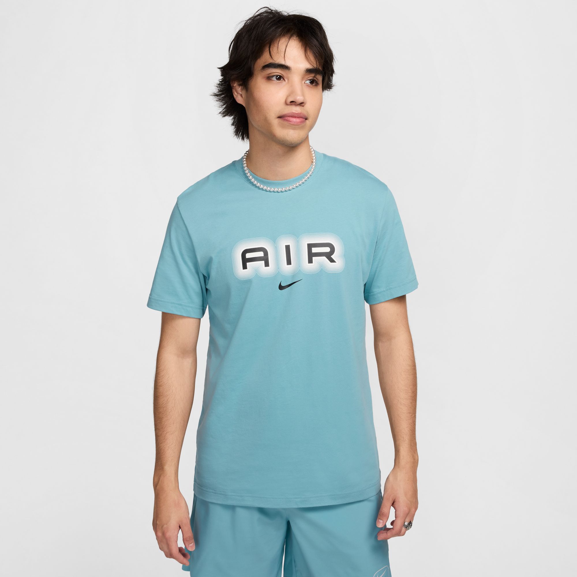 NIKE M NSW SW AIR GRAPHIC TEE DENIM TURQ/BLACK