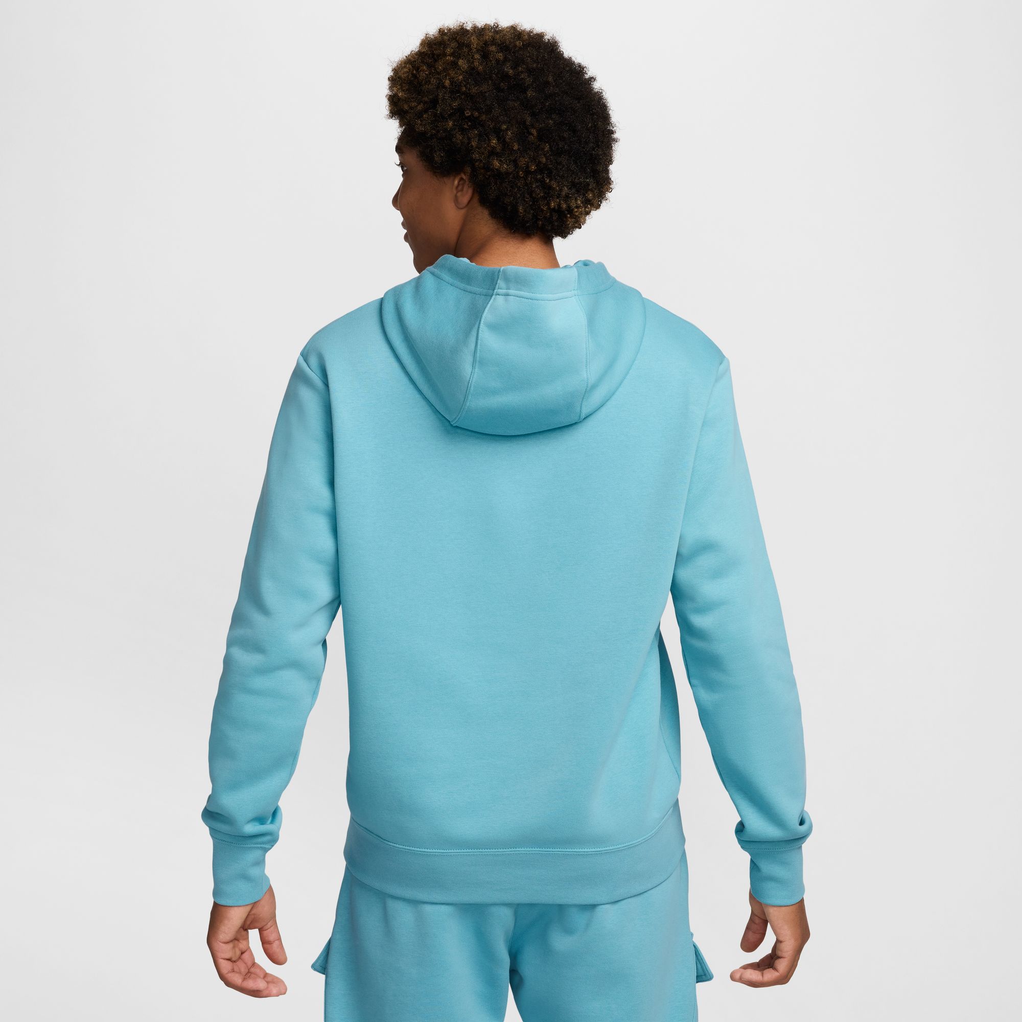 NIKE M NSW SW AIR PO HOODY FLC BB DENIM TURQ/GLACIER BLUE/BLACK – Bild 2