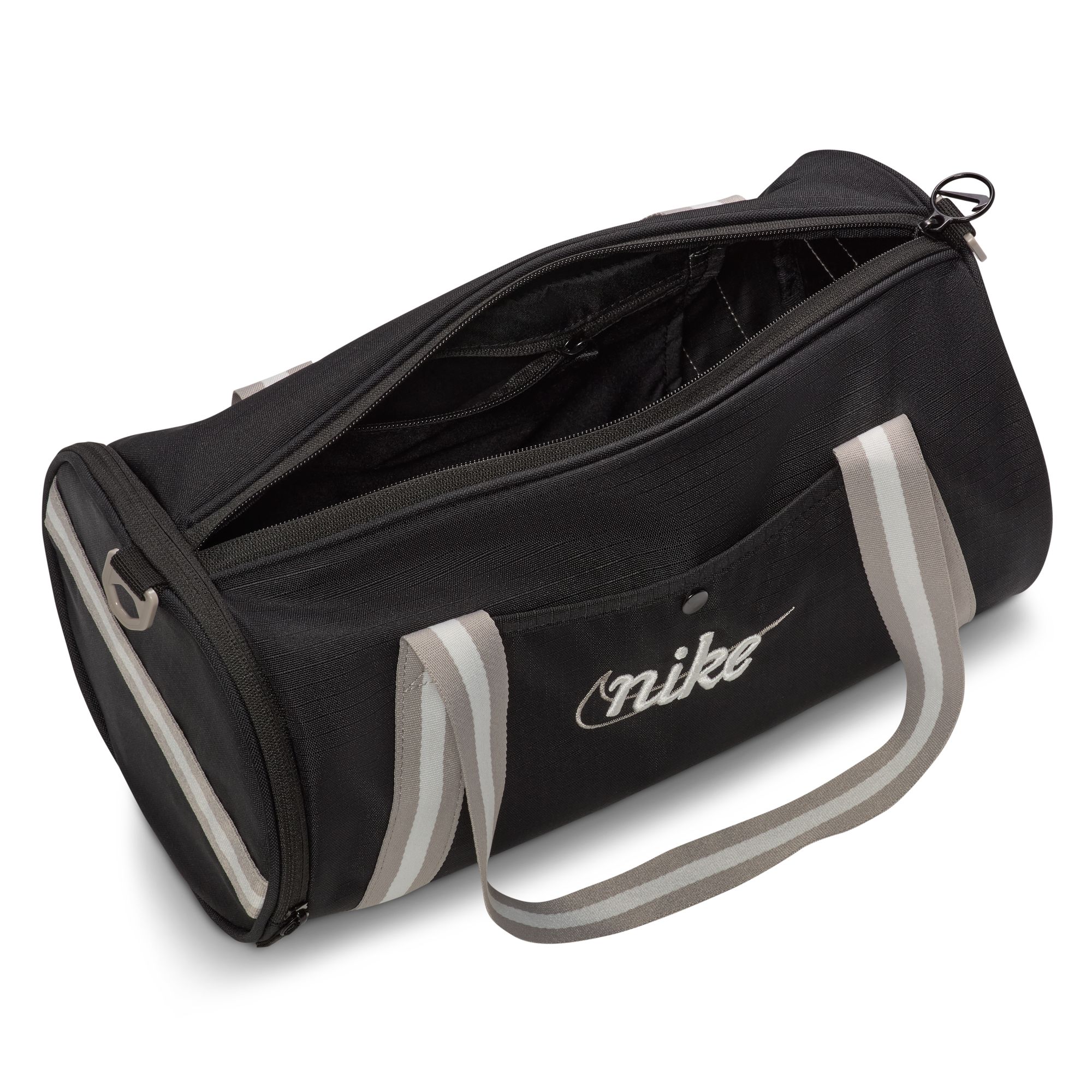 NIKE NK HERITAGE DUFF - RETRO BLACK/COLLEGE GREY/SUMMIT WHIT – Bild 4