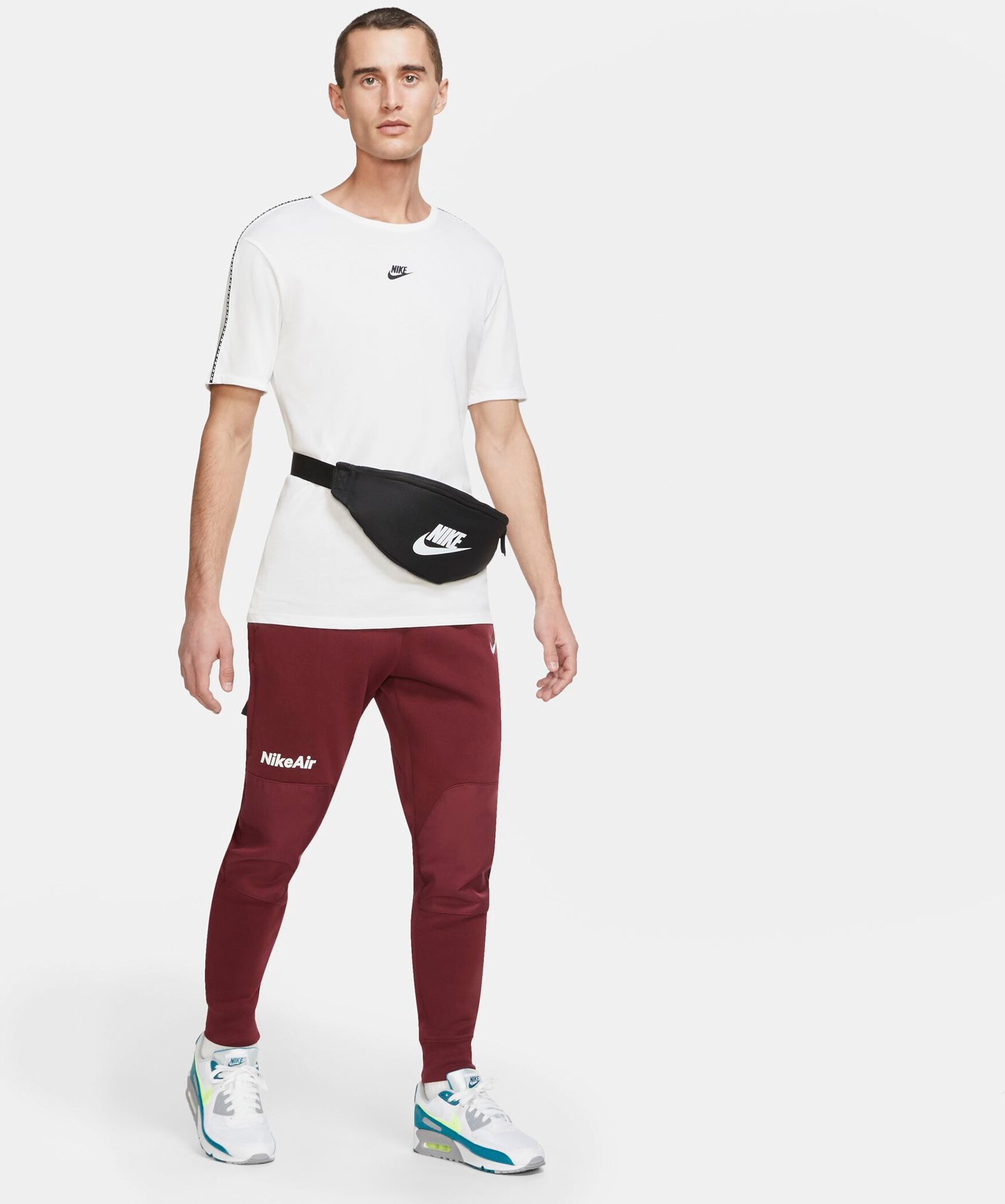 NIKE NK HERITAGE WAISTPACK - FA21 BLACK/BLACK/WHITE – Bild 7