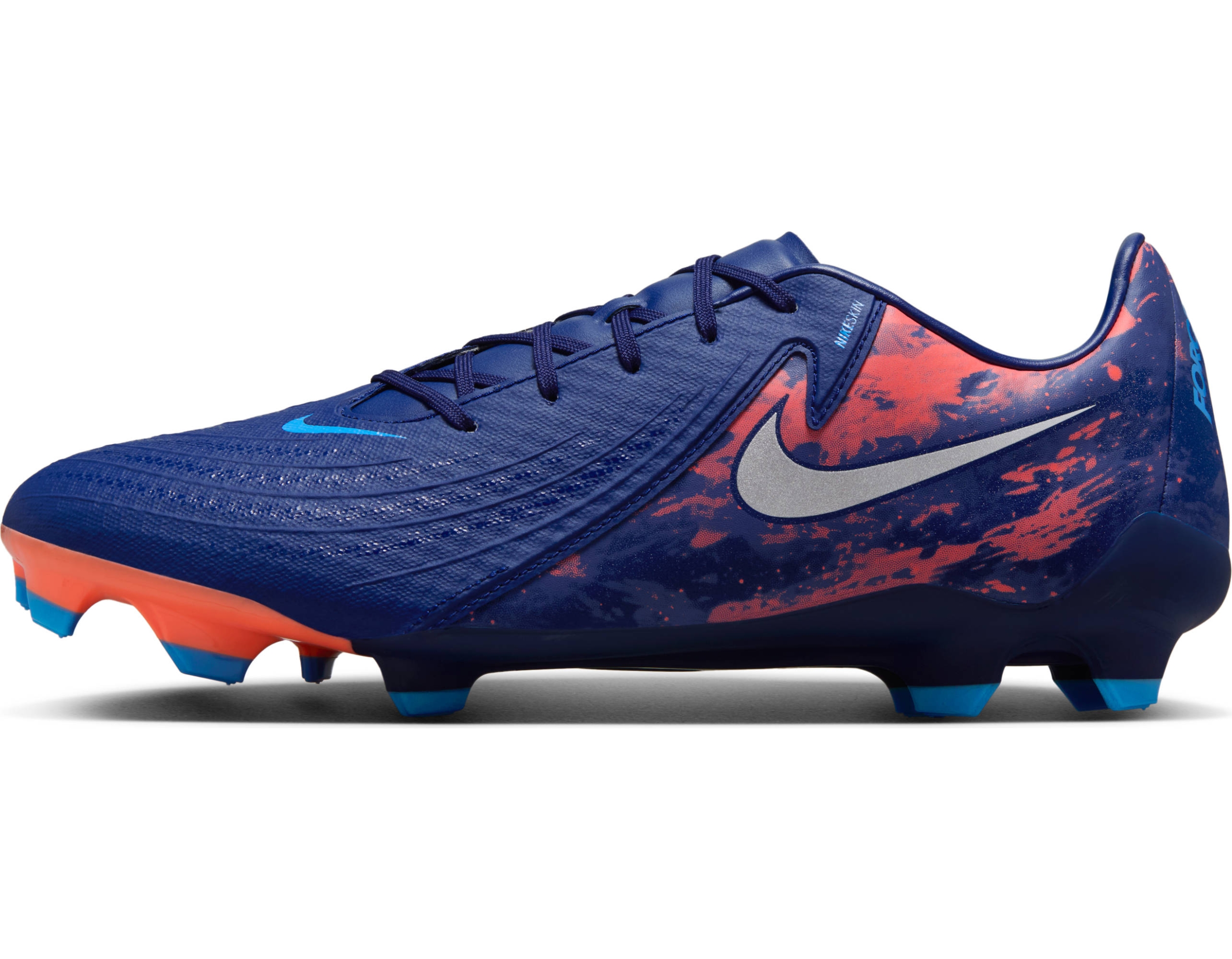 NIKE PHANTOM GX II ACADEMY FG/MG EH BLUE VOID/CHROME – Bild 8