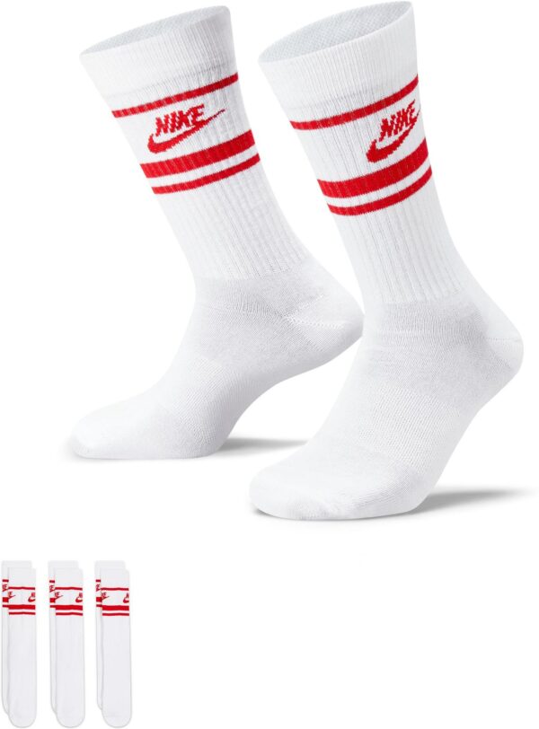 NIKE U NK NSW EVERYDAY ESSENTIAL CR WHITE/UNIVERSITY RED/UNIVERSIT – Bild 3