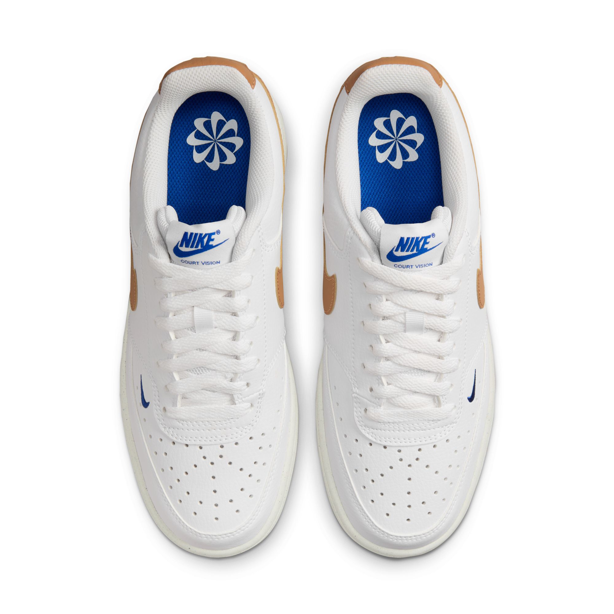 NIKE W NIKE COURT VISION LO NN WHITE/FLAX-GAME ROYAL-SAIL – Bild 4