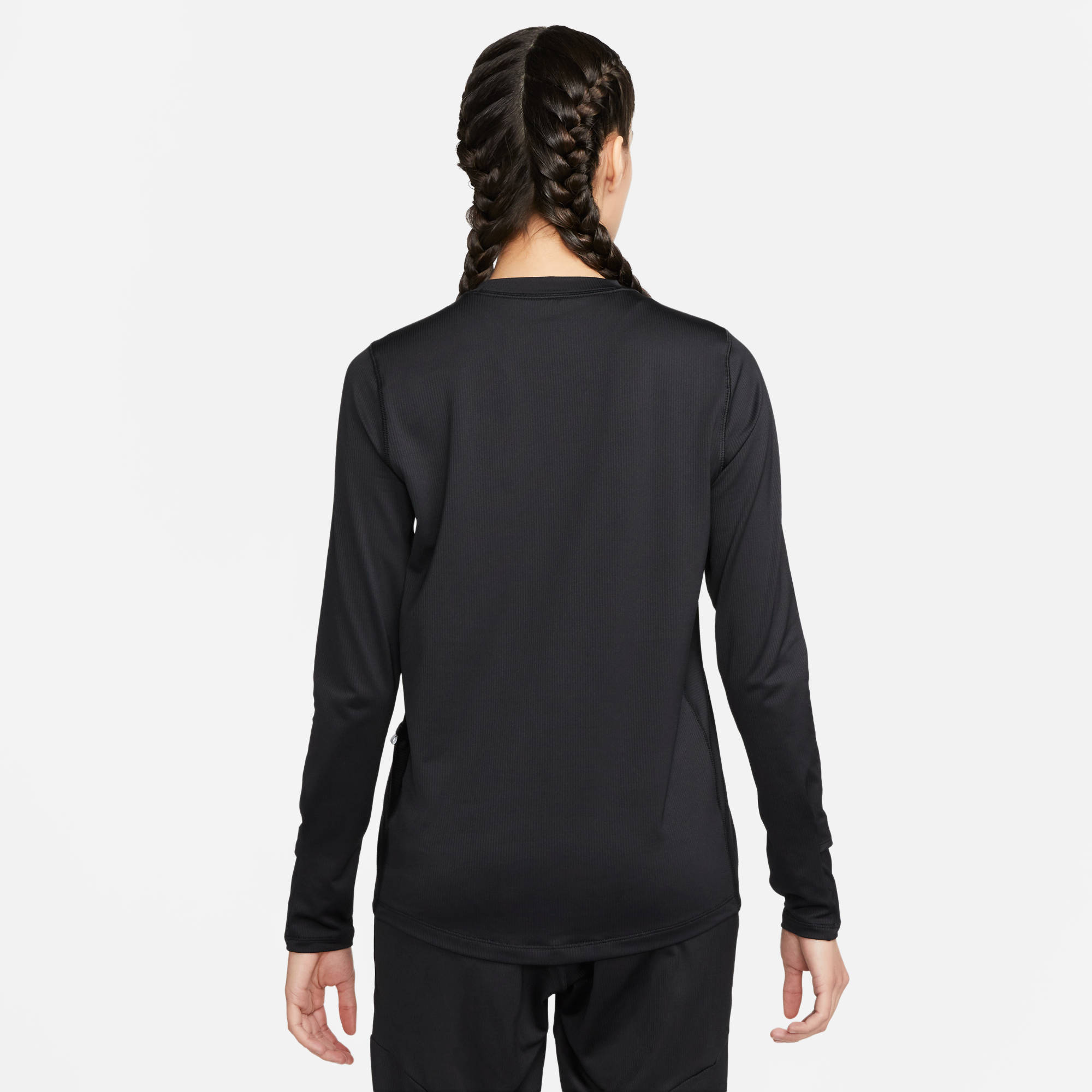 NIKE W NK DF ELEMENT CREW NV BLACK/REFLECTIVE SILV – Bild 2