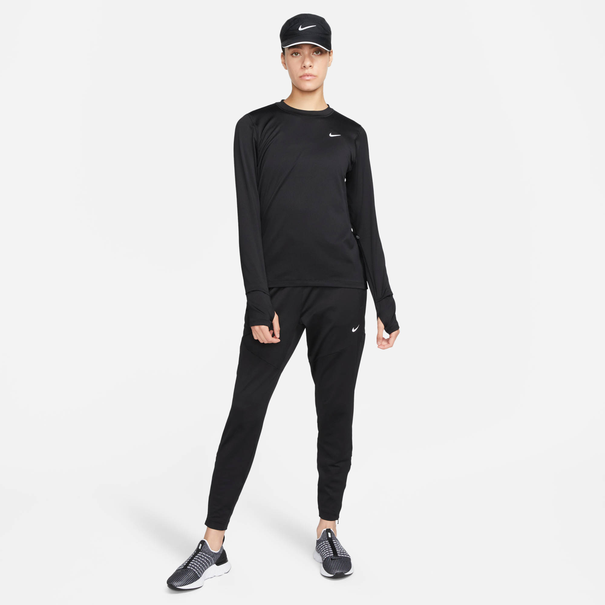 NIKE W NK DF ELEMENT CREW NV BLACK/REFLECTIVE SILV – Bild 6