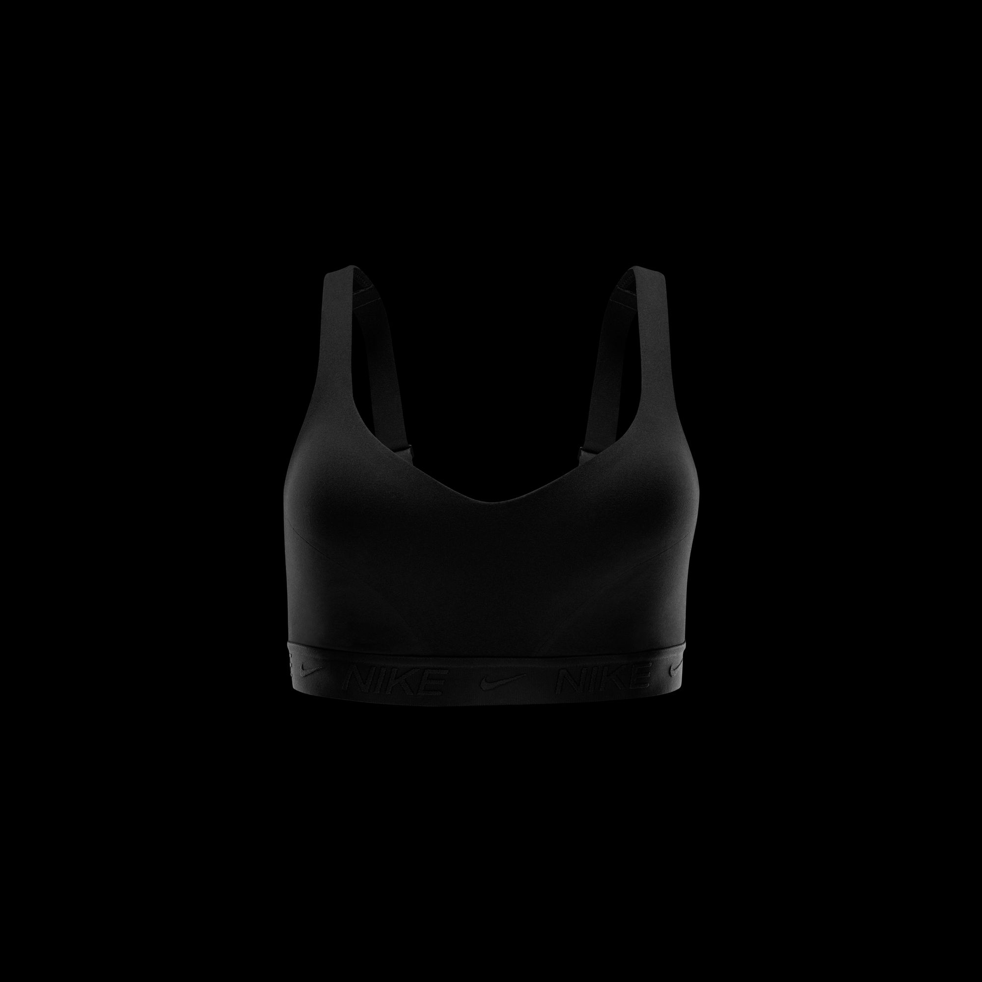 NIKE W NK DF INDY HGH SPT BRA BLACK/BLACK/BLACK – Bild 9