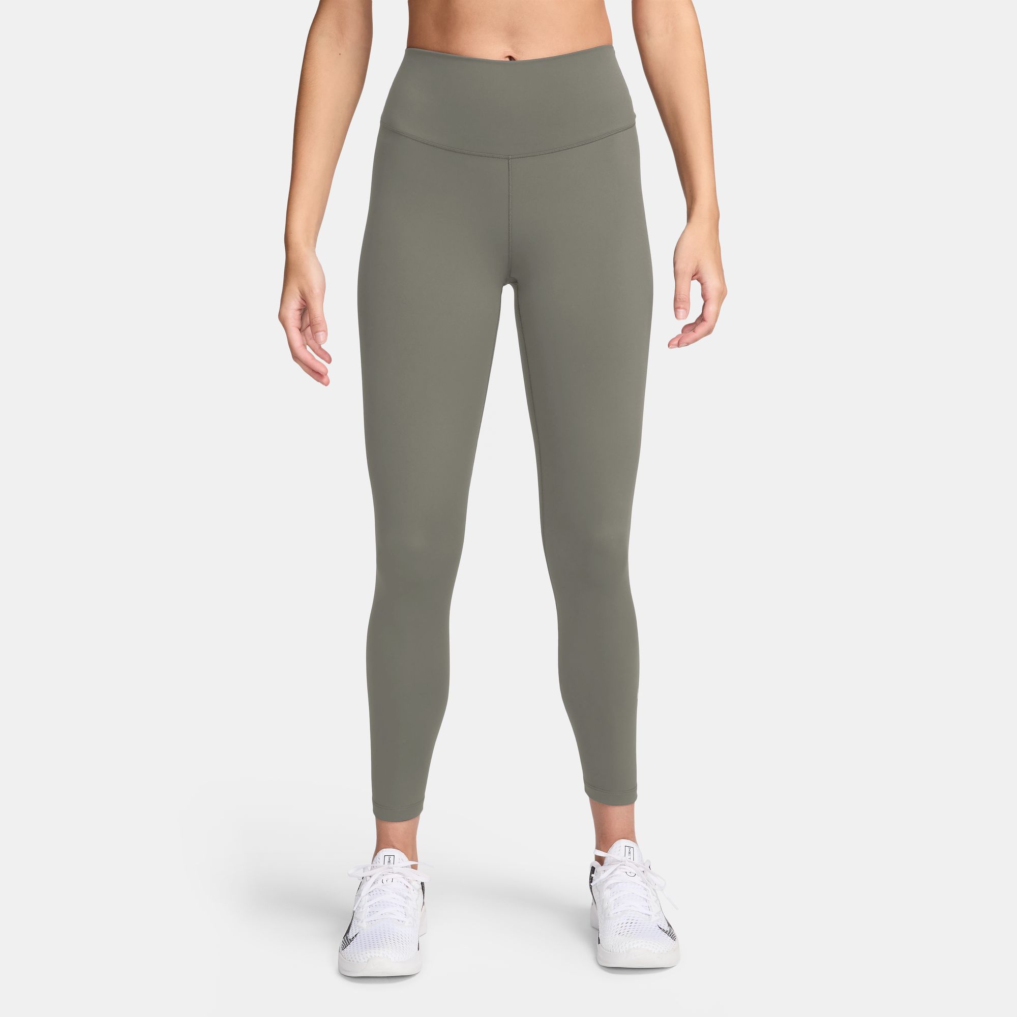 NIKE W NK DF ONE HR 7/8 TIGHT LIGHT ARMY/BLACK