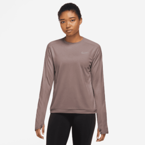 NIKE W NK DF PACER CREW SMOKEY MAUVE/REFLECTIVE SILV