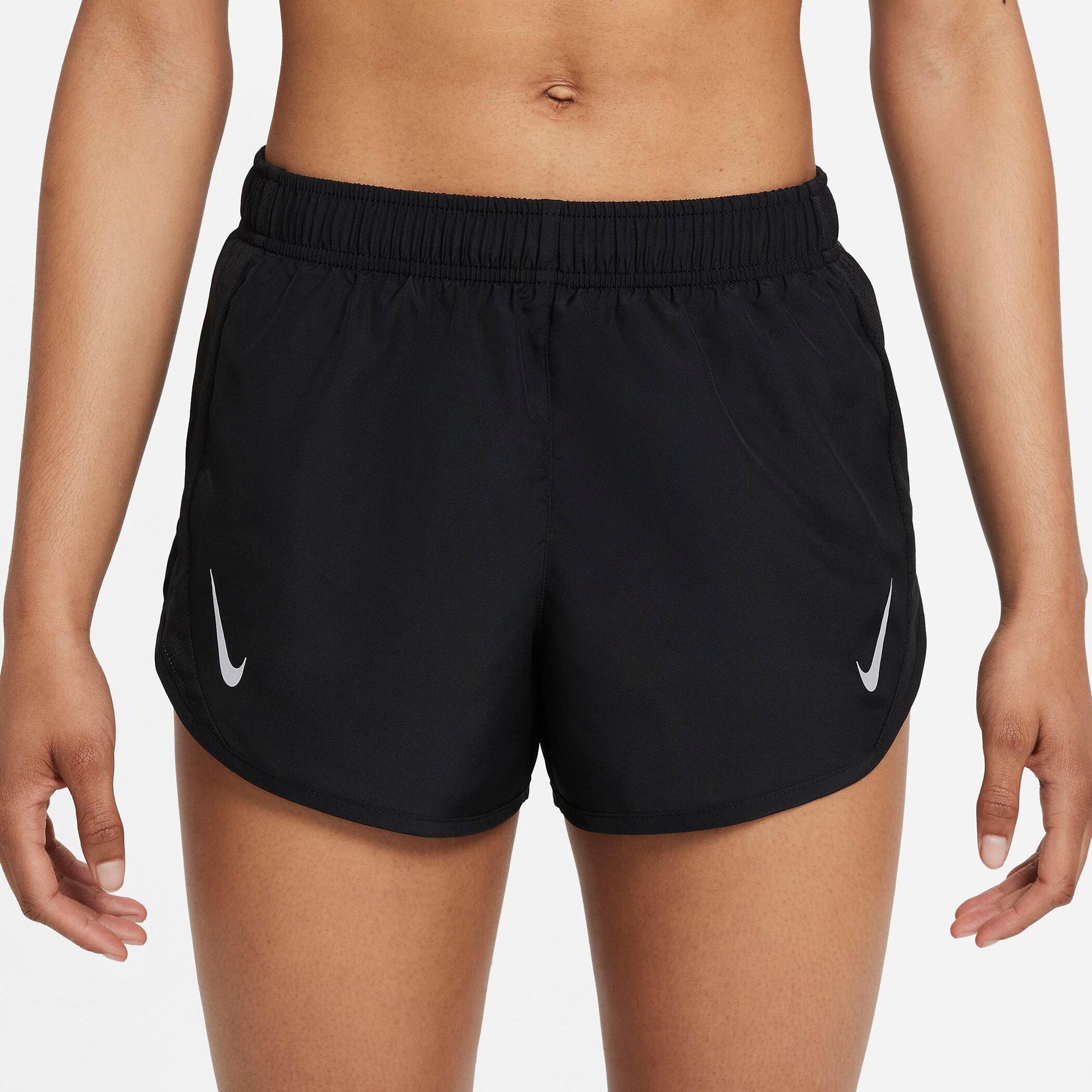 NIKE W NK DF TEMPO RACE SHORT BLACK/REFLECTIVE SILV – Bild 2