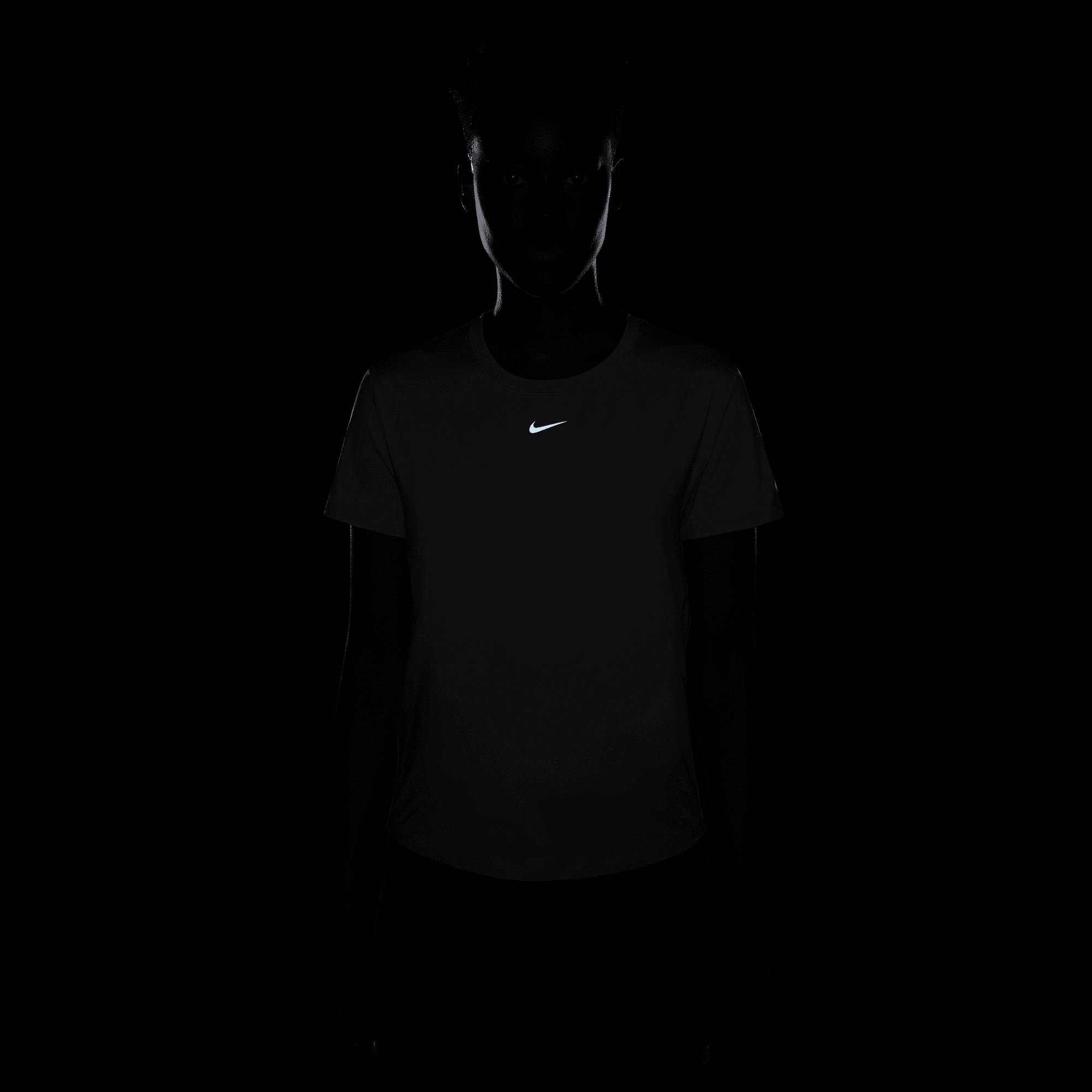 NIKE W NK ONE CLASSIC DF SS TOP WHITE/BLACK – Bild 4