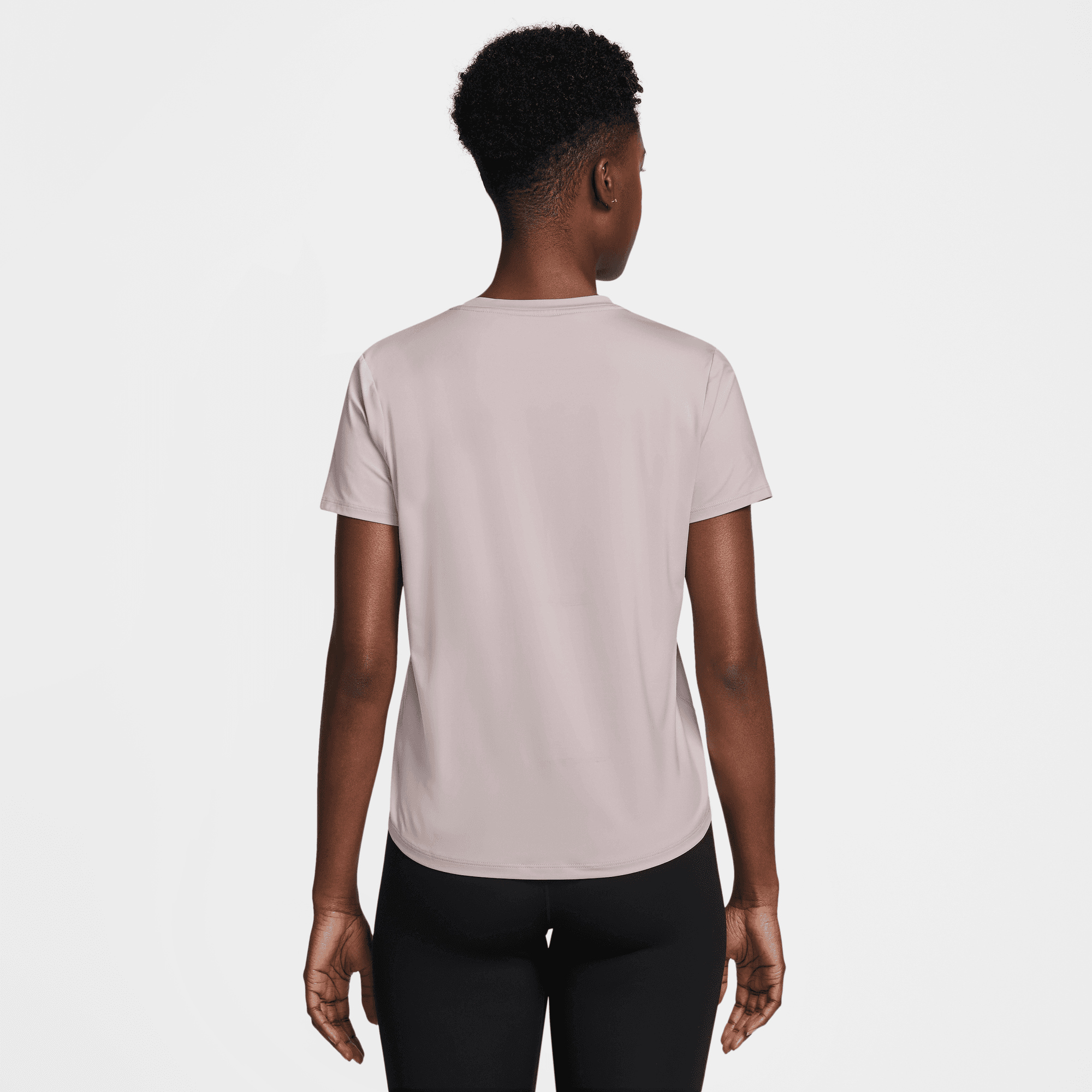 NIKE W NK ONE CLASSIC DF SS TOP PLATINUM VIOLET/BLACK – Bild 2