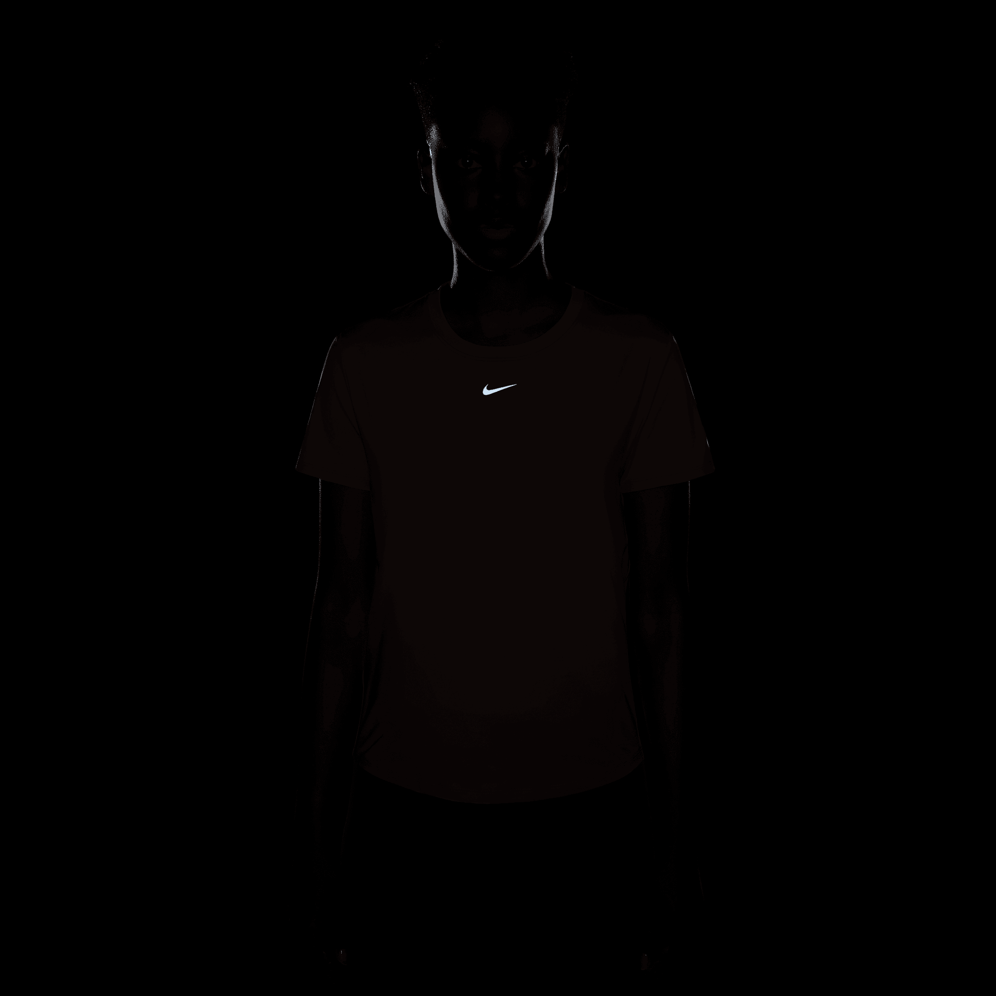 NIKE W NK ONE CLASSIC DF SS TOP PLATINUM VIOLET/BLACK – Bild 4