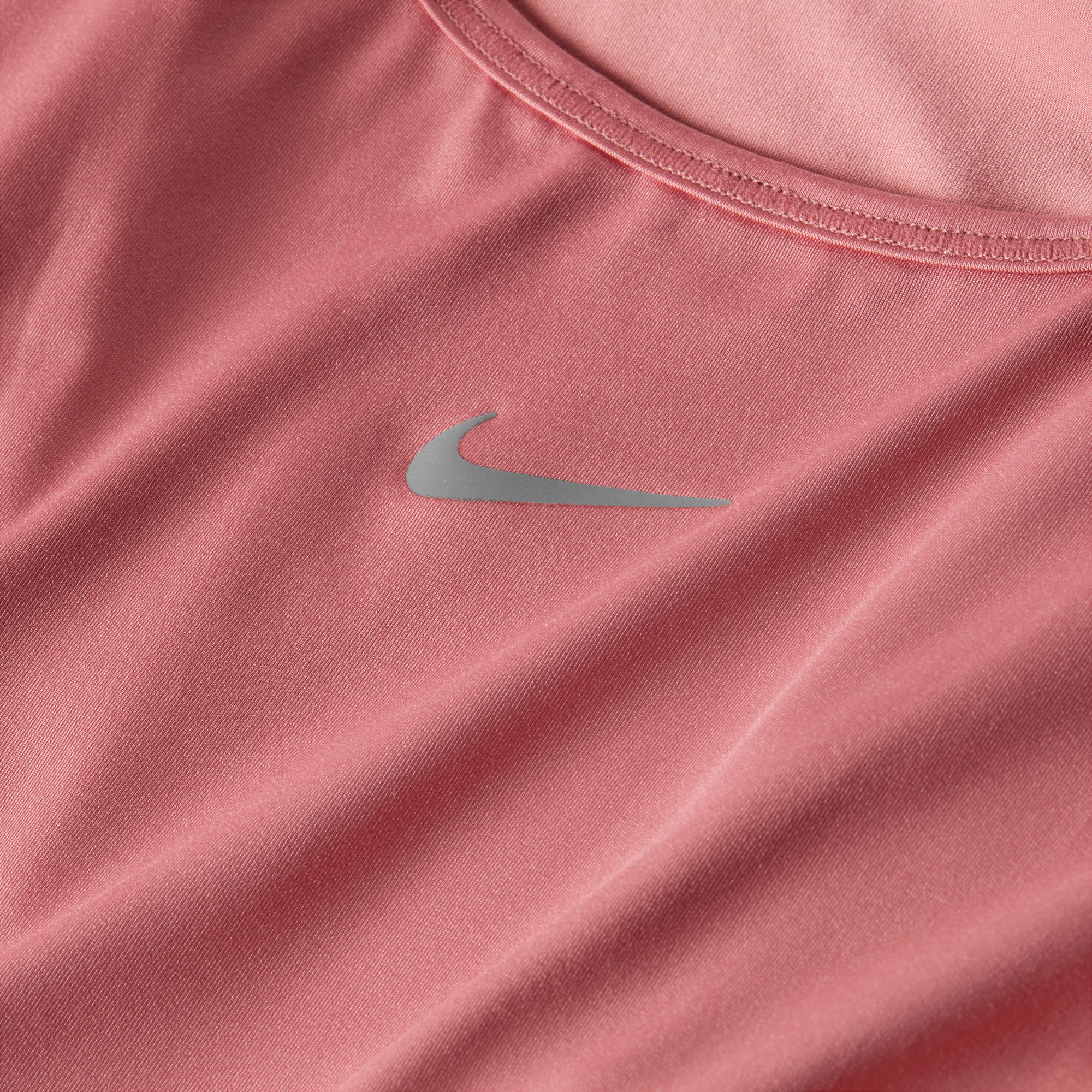 NIKE W NK ONE CLASSIC DF STRPY TANK CANYON PINK/BLACK – Bild 7