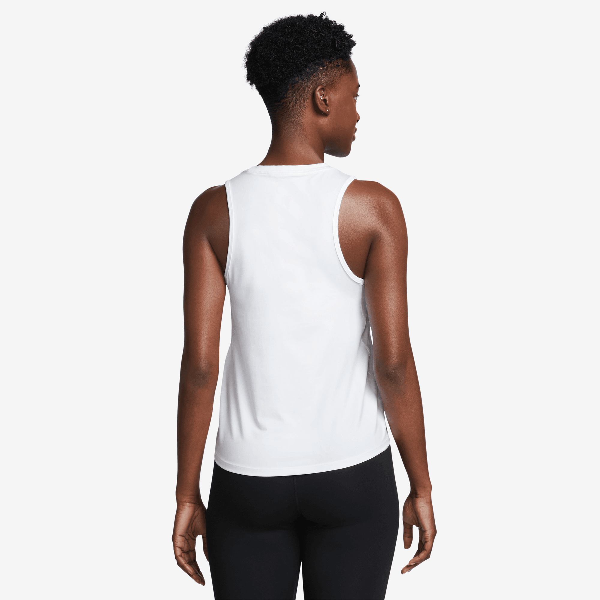 NIKE W NK ONE CLASSIC DF TANK WHITE/BLACK – Bild 2