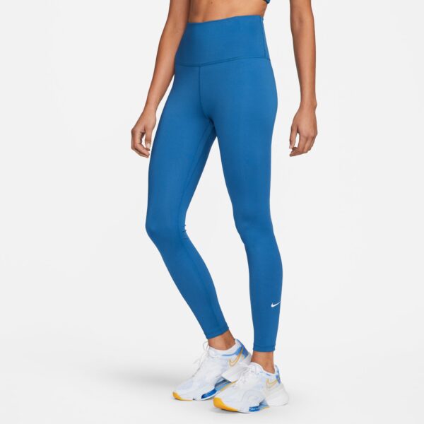 NIKE W NK ONE DF HR TGHT INDUSTRIAL BLUE/WHITE