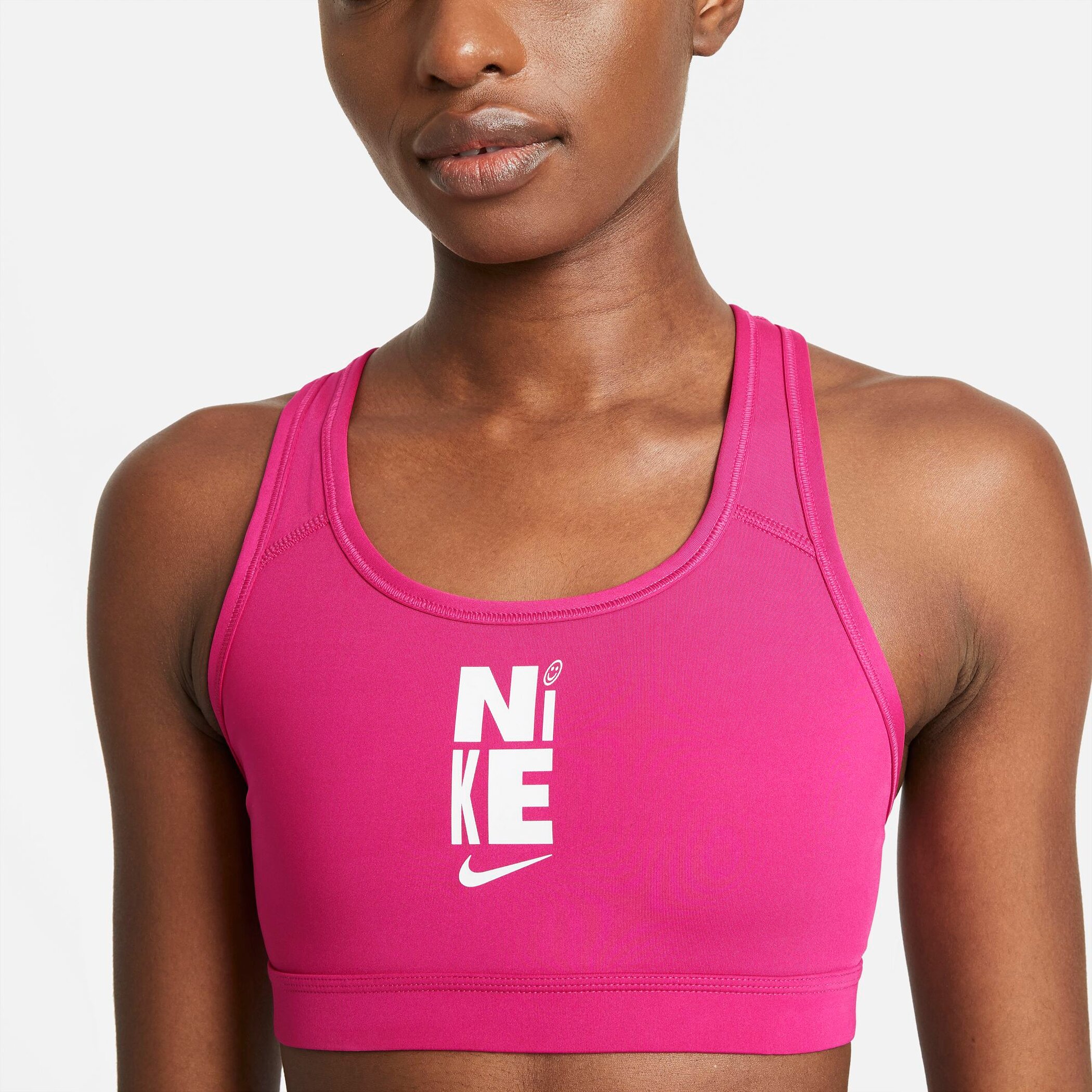 NIKE W NK SWSH ICNCLSH HBR BRA SP21 FIREBERRY/WHITE – Bild 3