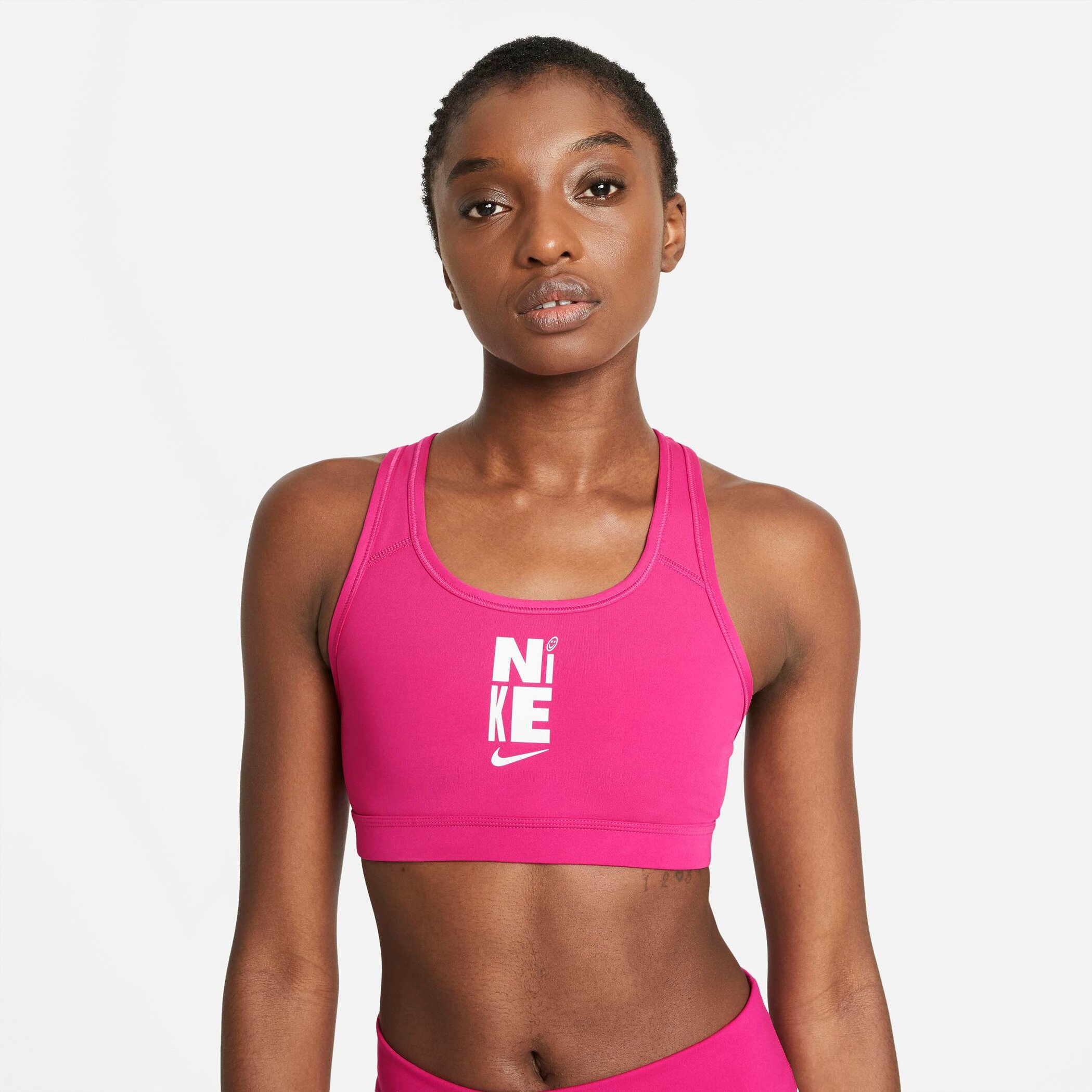 NIKE W NK SWSH ICNCLSH HBR BRA SP21 FIREBERRY/WHITE – Bild 5