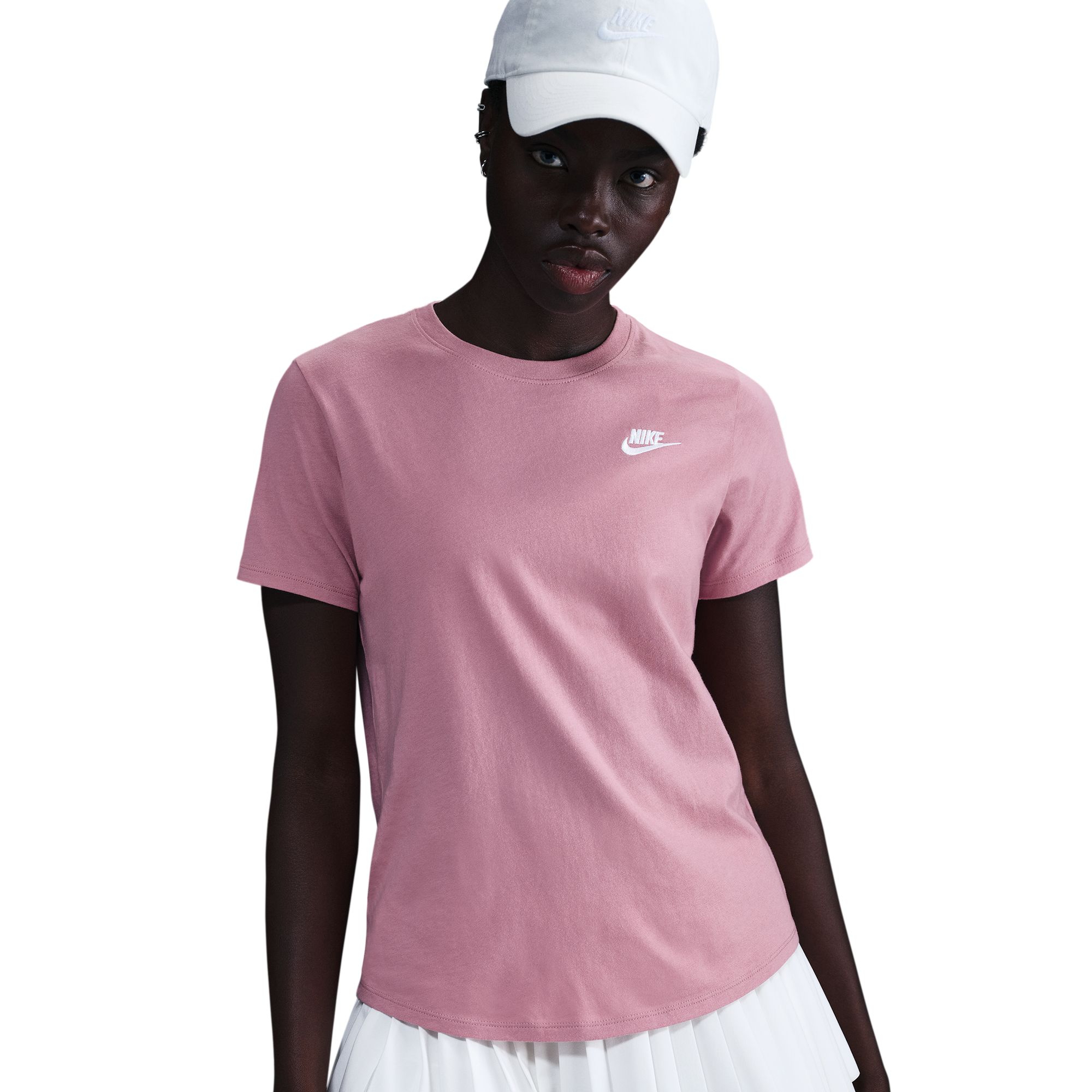 NIKE W NSW CLUB SS TEE ELEMENTAL PINK – Bild 4