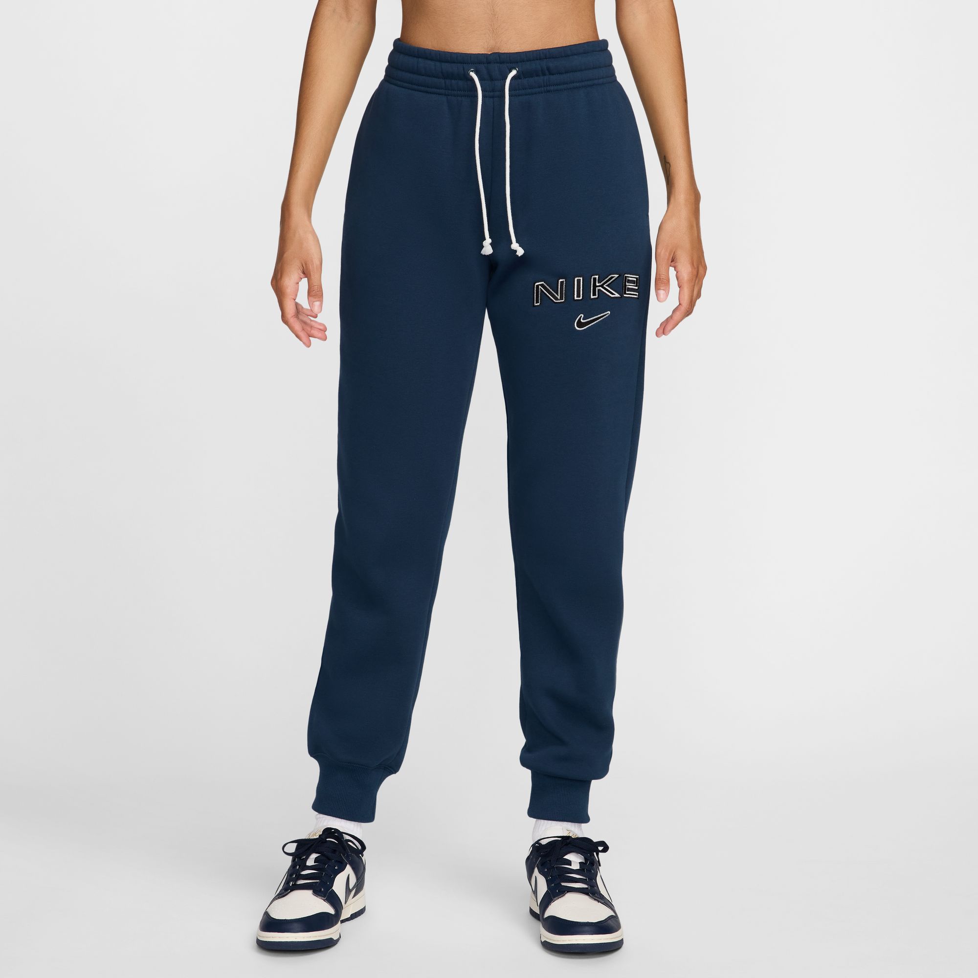 NIKE W NSW PHNX FLC MR STD LOGO PNT ARMORY NAVY