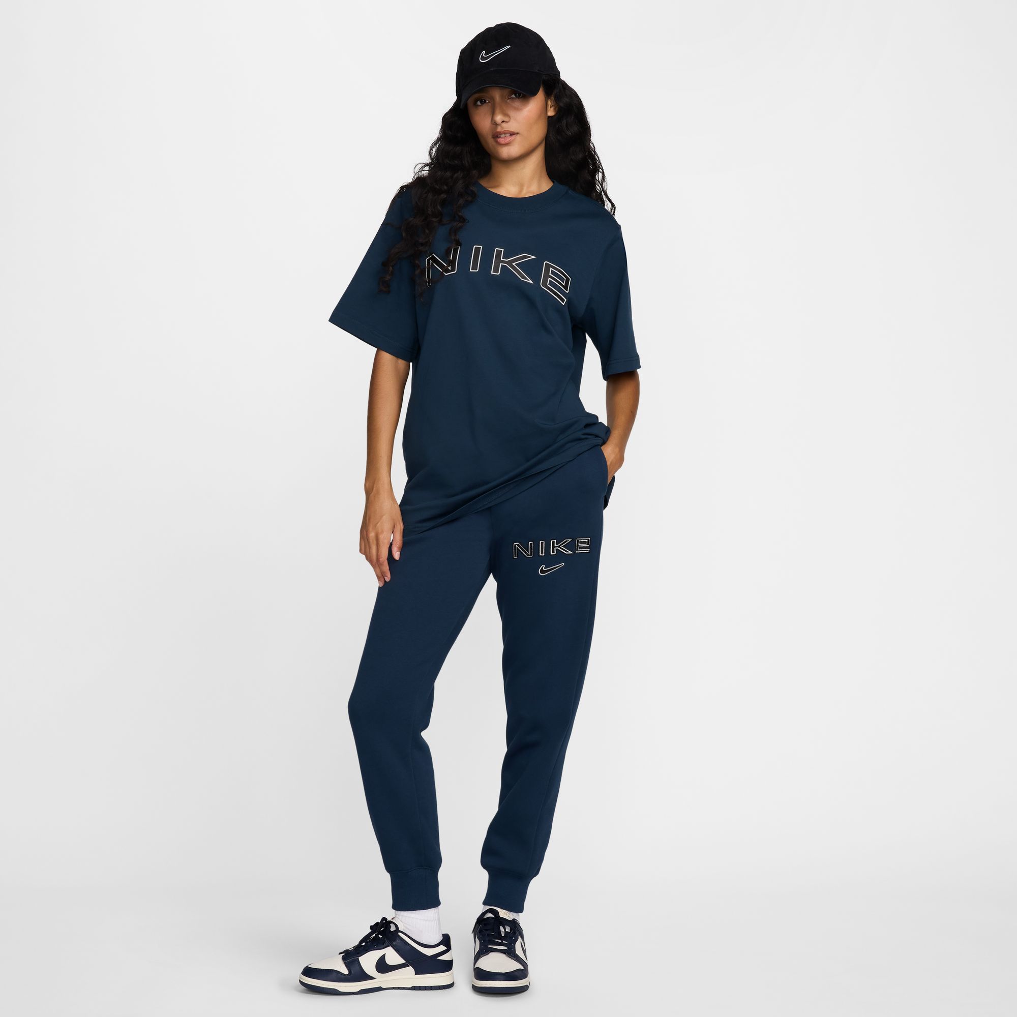 NIKE W NSW PHNX FLC MR STD LOGO PNT ARMORY NAVY – Bild 6