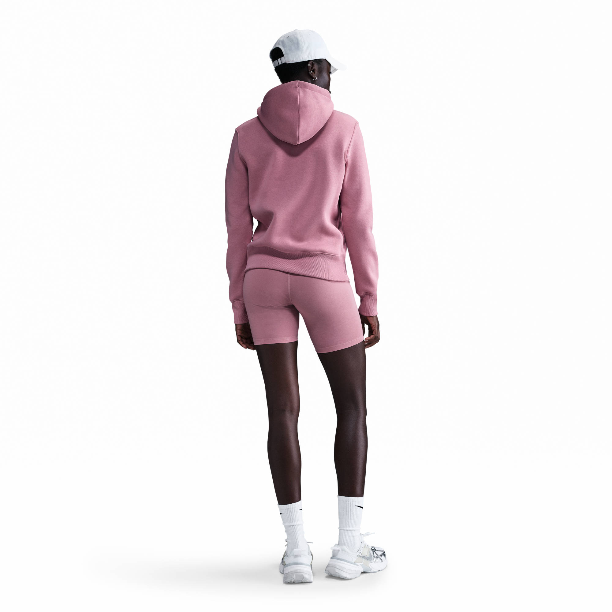 NIKE W NSW PHNX FLC STD PO HOODIE ELEMENTAL PINK/SAIL – Bild 2