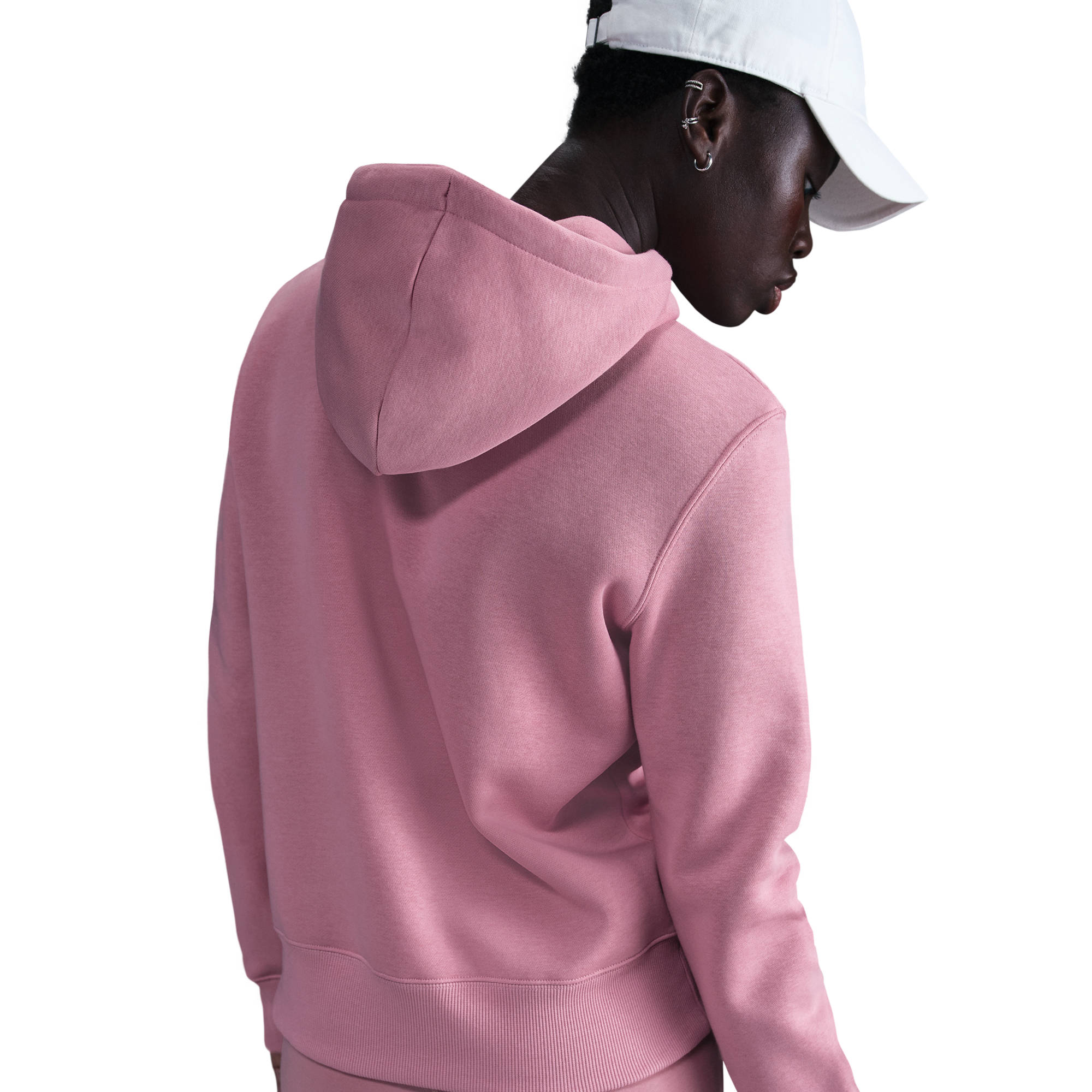 NIKE W NSW PHNX FLC STD PO HOODIE ELEMENTAL PINK/SAIL – Bild 4