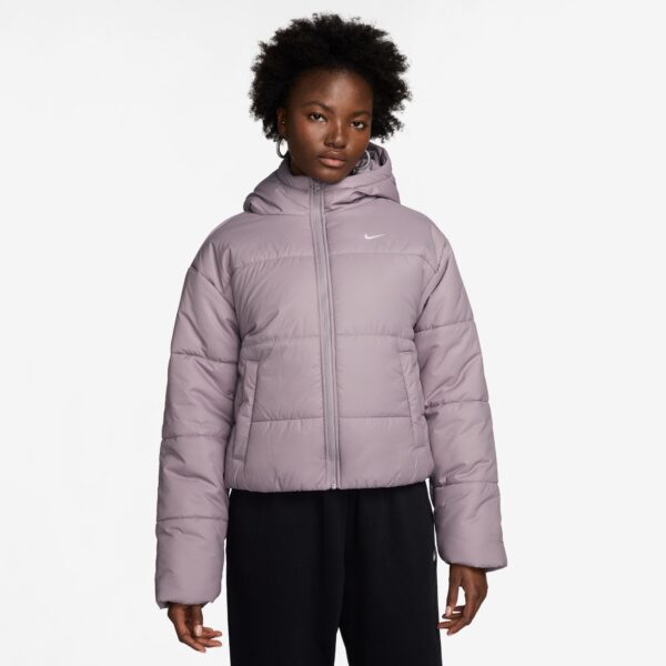 NIKE W NSW TF SYNFL NK CLSC PFR LT VIOLET ORE/WHITE