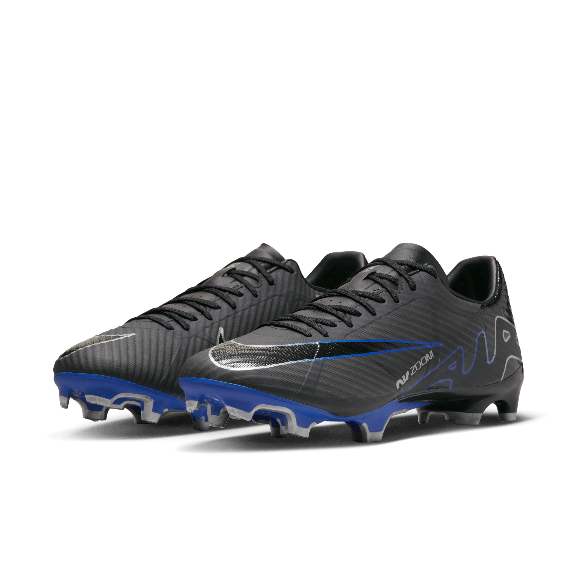 NIKE ZOOM VAPOR 15 ACADEMY FG/MG BLACK/CHROME-HYPER ROYAL – Bild 3