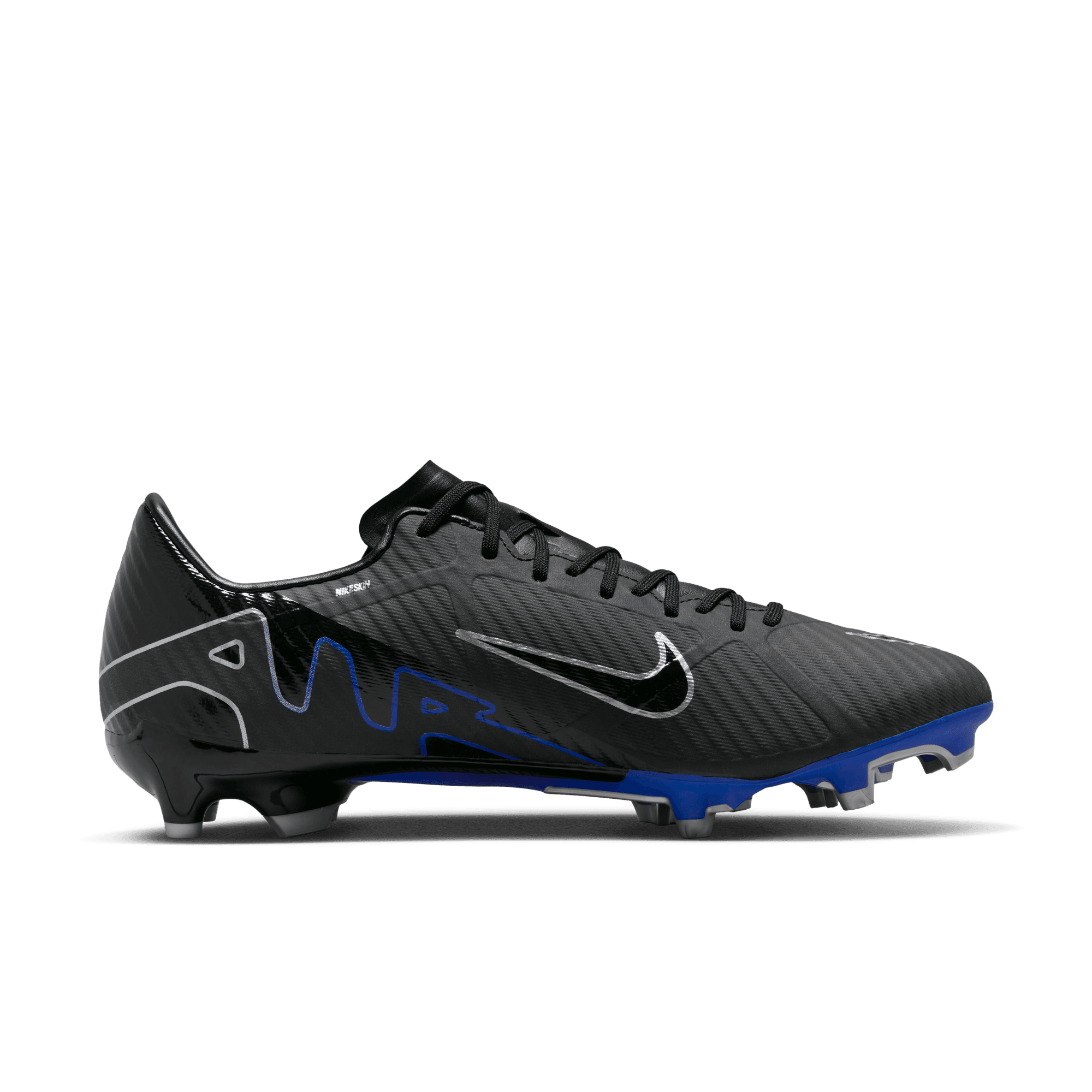 NIKE ZOOM VAPOR 15 ACADEMY FG/MG BLACK/CHROME-HYPER ROYAL – Bild 8