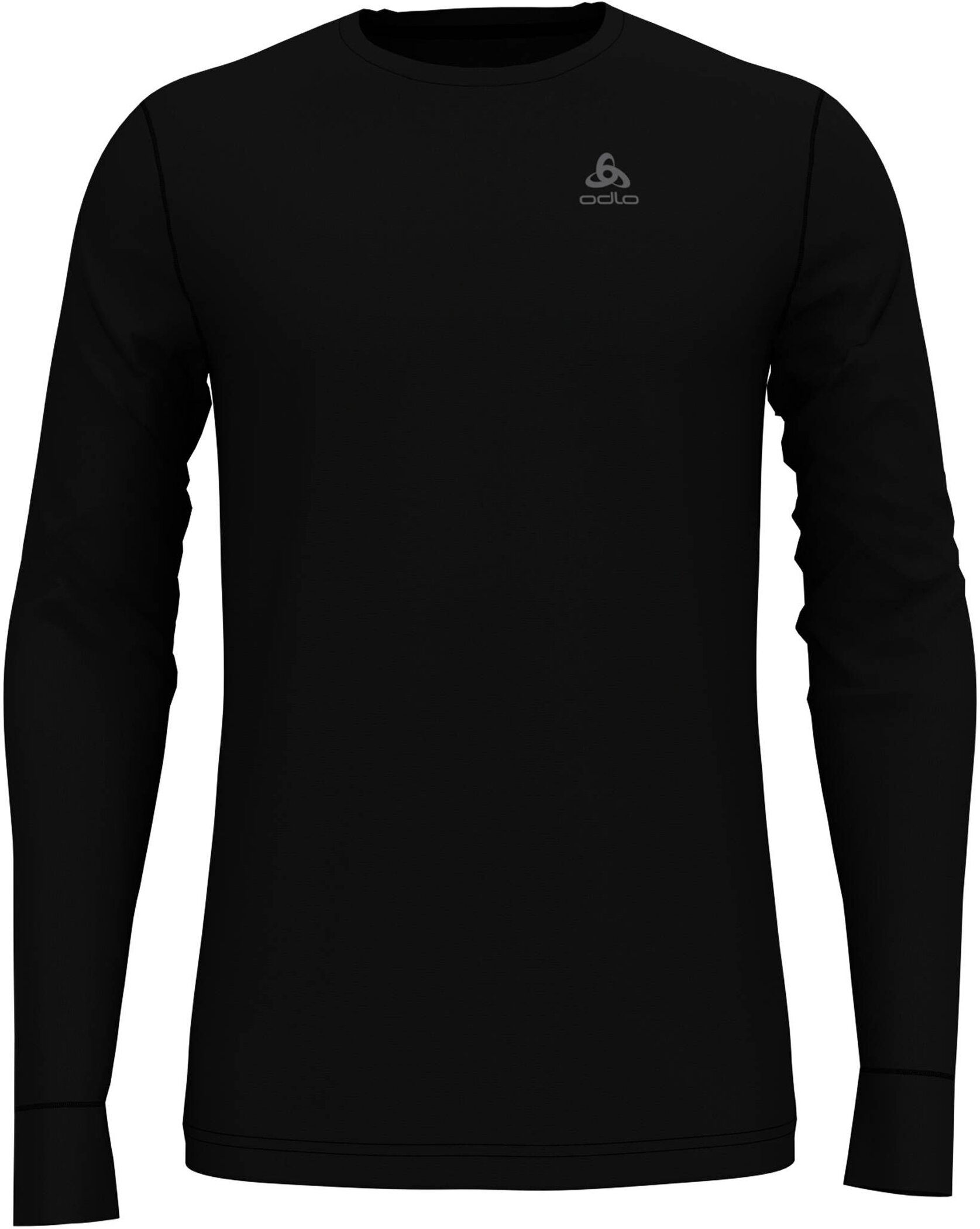 ODLO BL TOP crew neck l/s MERINO 20 BLACK - BLACK