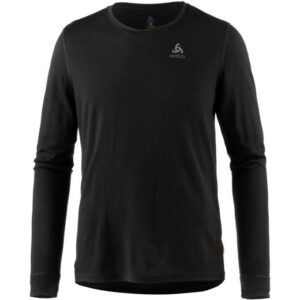 ODLO BL TOP crew neck l/s MERINO 20 BLACK