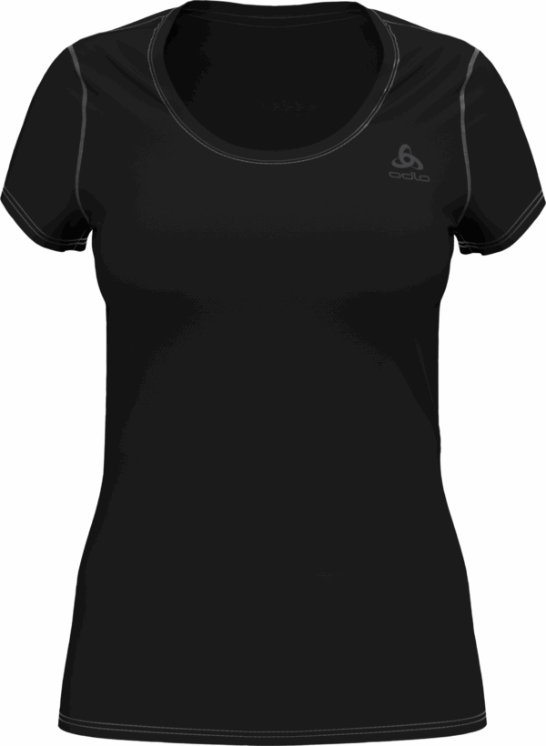 ODLO BL TOP CREW NECK S/S ACTIVE F- BLACK