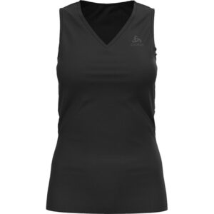 ODLO BL TOP V-NECK SINGLET ACTIVE F BLACK
