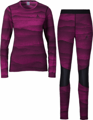 ODLO Set long WHISTLER ECO FESTIVAL FUCHSIA - BLACK