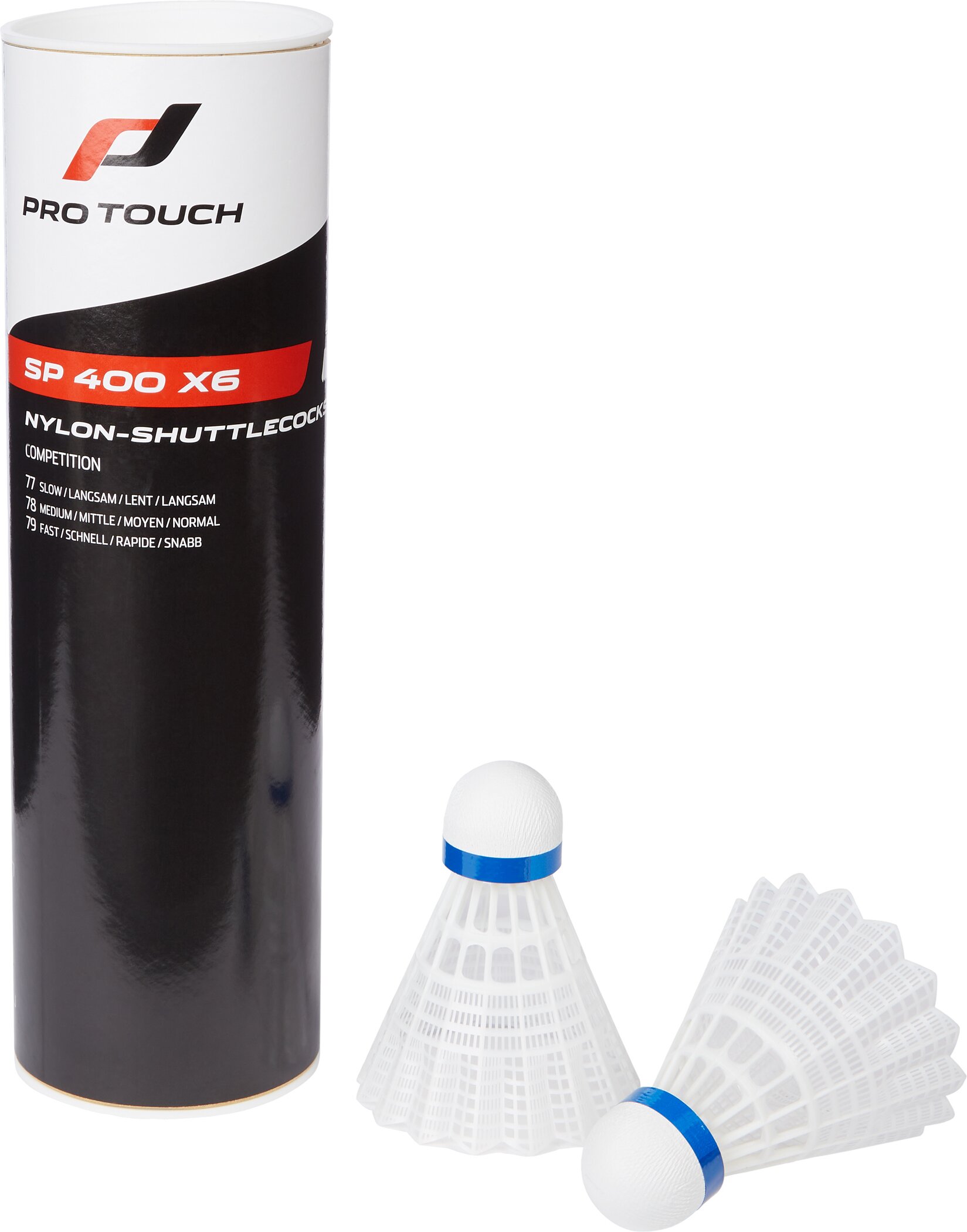 PRO TOUCH Badminton-Ball SP 400 x6 (Shuttlecock) WEIß