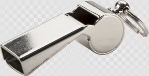 PRO TOUCH Pfeife Whistle Brass Small 1 GRAU