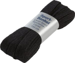 PRO TOUCH Schnürsenkel 150 cm flach breit SCHWARZ002