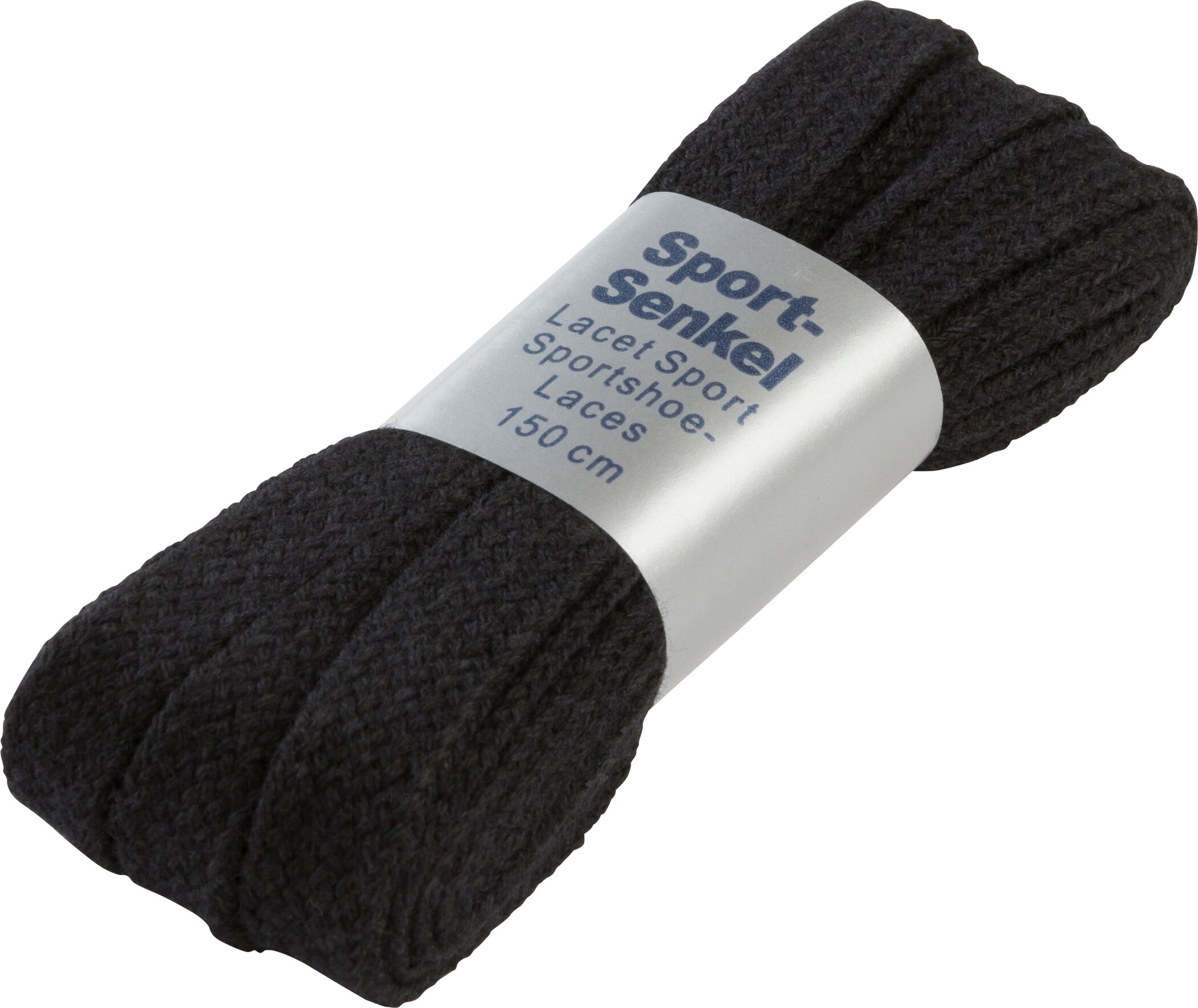 PRO TOUCH Schnürsenkel 150 cm flach breit SCHWARZ002