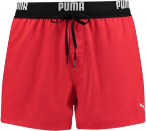 PUMA PUMA SWIM MEN LOGO SHORT LENGTH SWI RED
