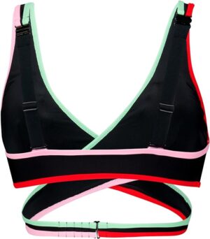 PUMA PUMA SWIM WOMEN CONTOUR PLUNGE TOP BLACK