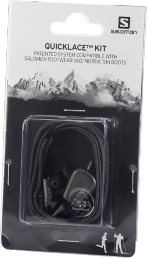 SALOMON SCHUHE QUICKLACE KIT BLACK *