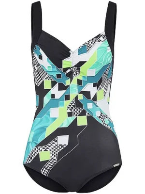 SUNMARIN Badeanzug SCHWARZ/MULTICOLOR