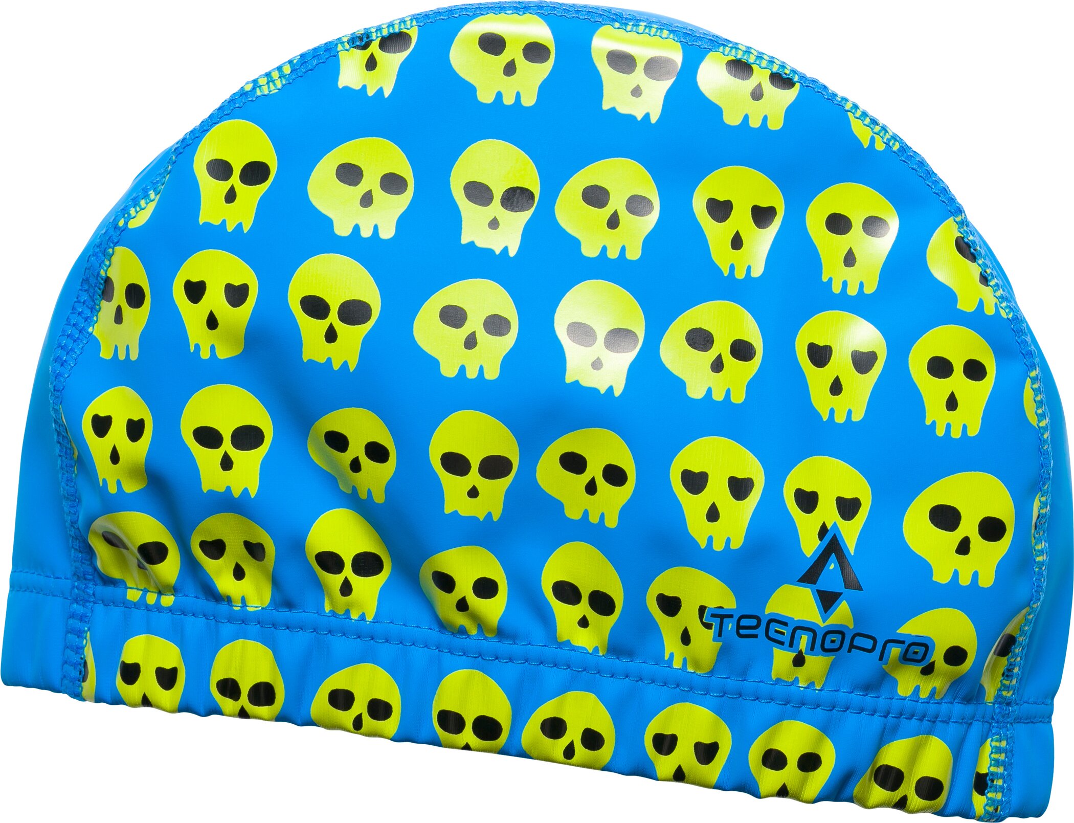 TECNOPRO Badehaube Pu Flex X Jr. BLUE/GREEN LIME/BLAC