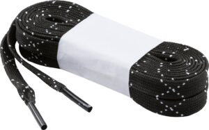 TECNOPRO Schnürsenkel gewachst mit Kreuz SCHWARZ