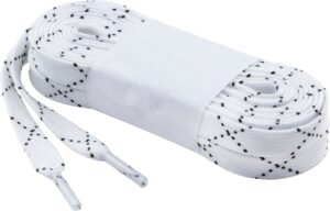 TECNOPRO Schnürsenkel gewachst mit Kreuz WEISS