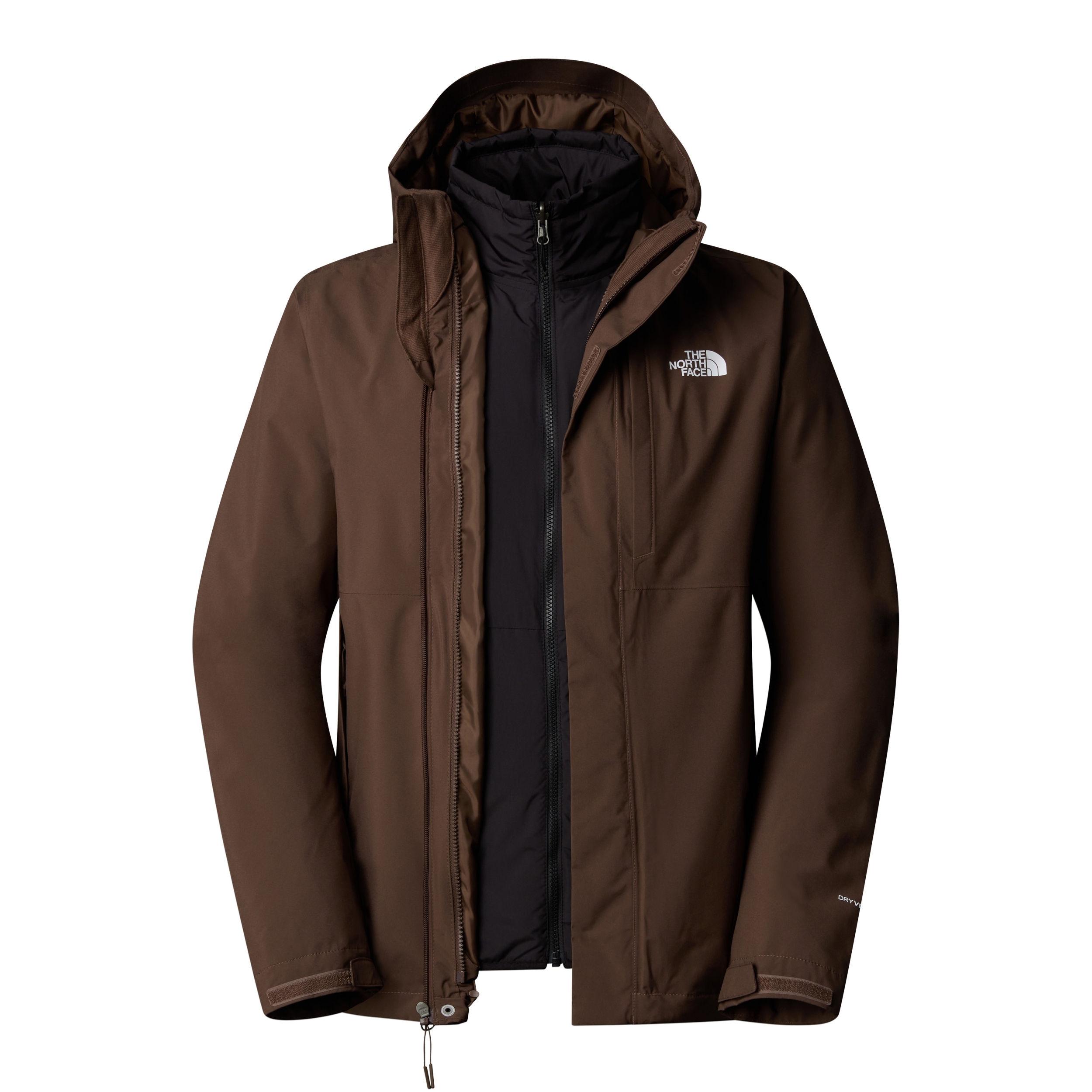 THE NORTH FACE M CARTO TRICLIMATE JACKET SMOKEY BROWN/TNF BLACK