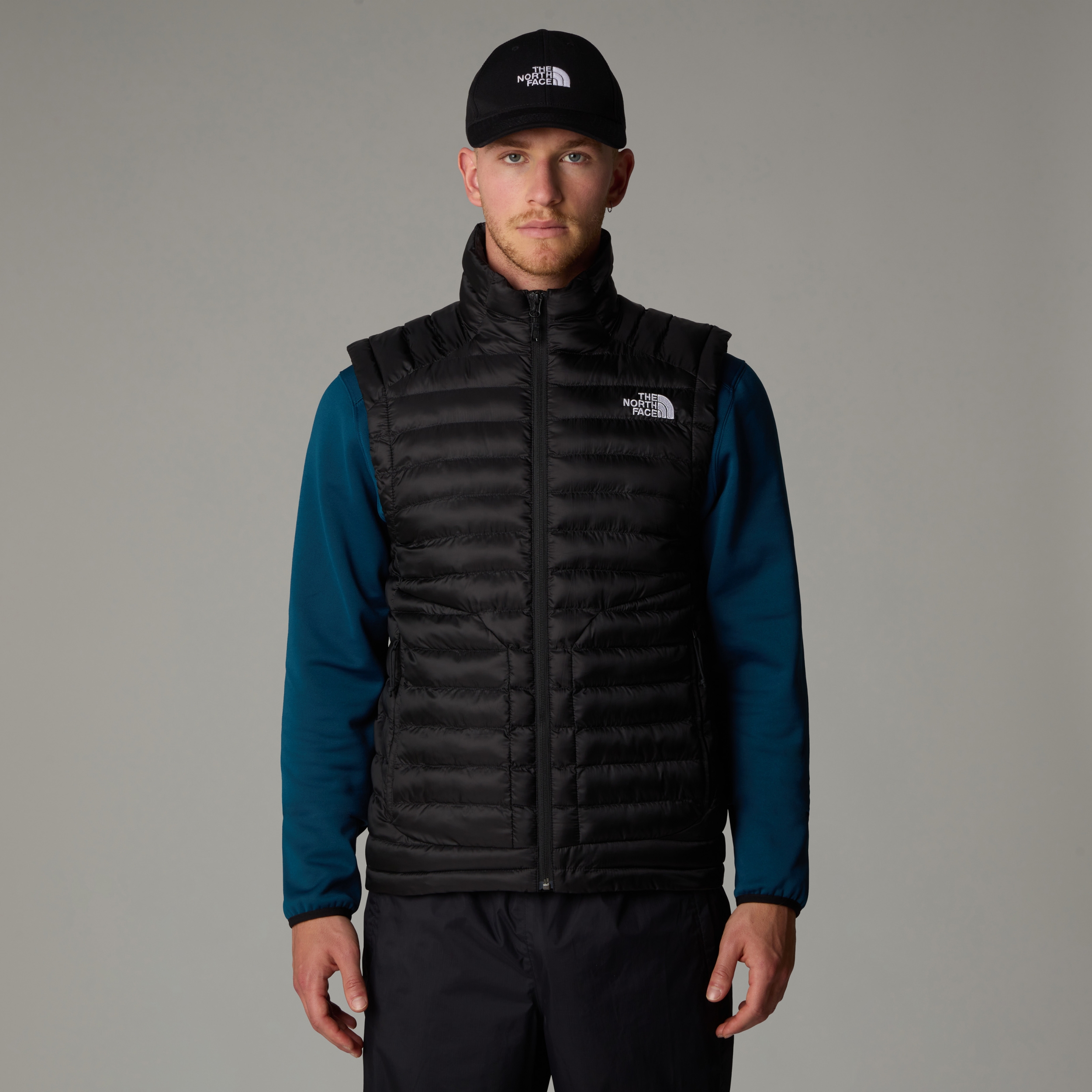 THE NORTH FACE M HUILA SYNTHETIC VEST TNF BLACK-ASPHALT GREY-