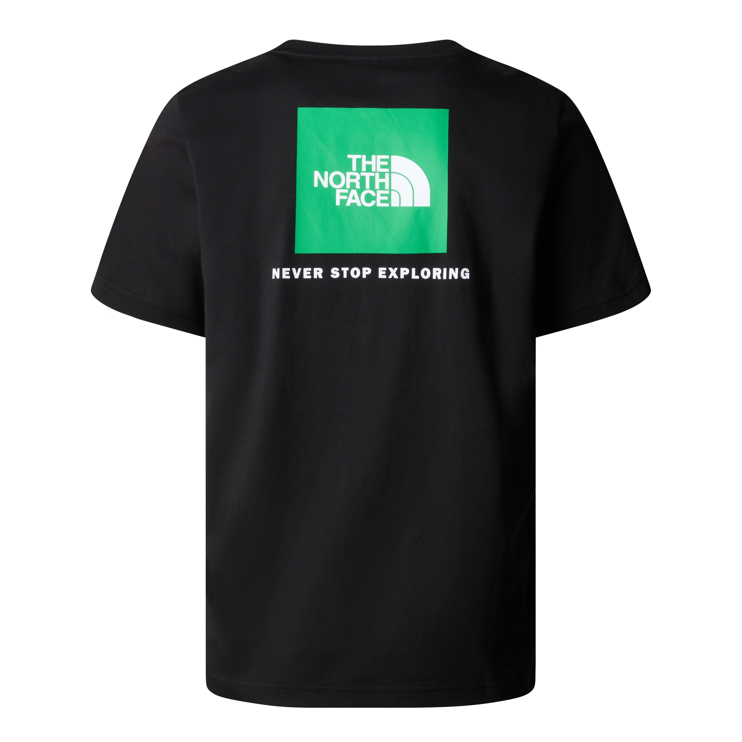 THE NORTH FACE M S/S REDBOX TEE TNF BLACK-OPTIC EMERALD – Bild 2