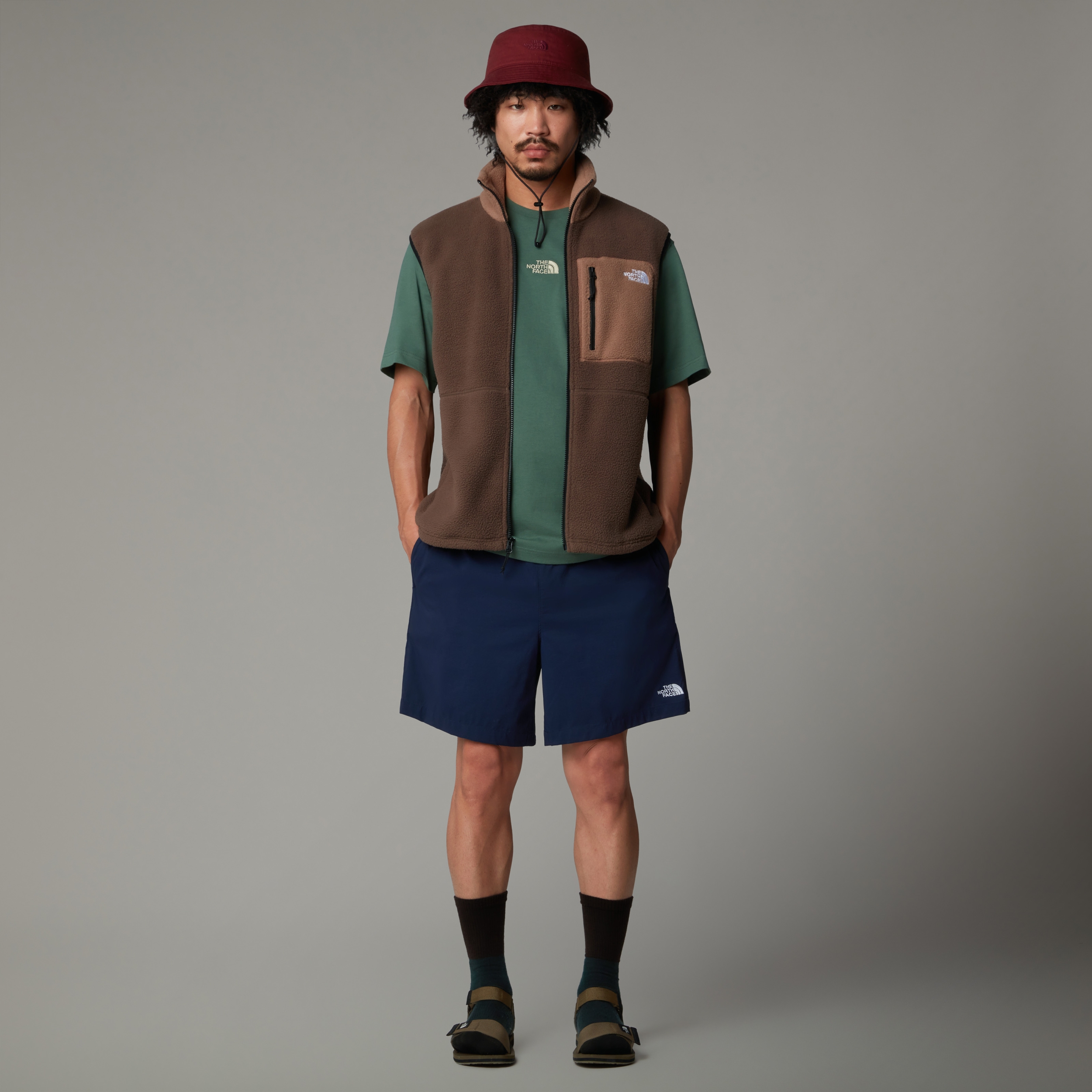 THE NORTH FACE M YUMIORI VEST SMOKEY BROWN-LATTE – Bild 5