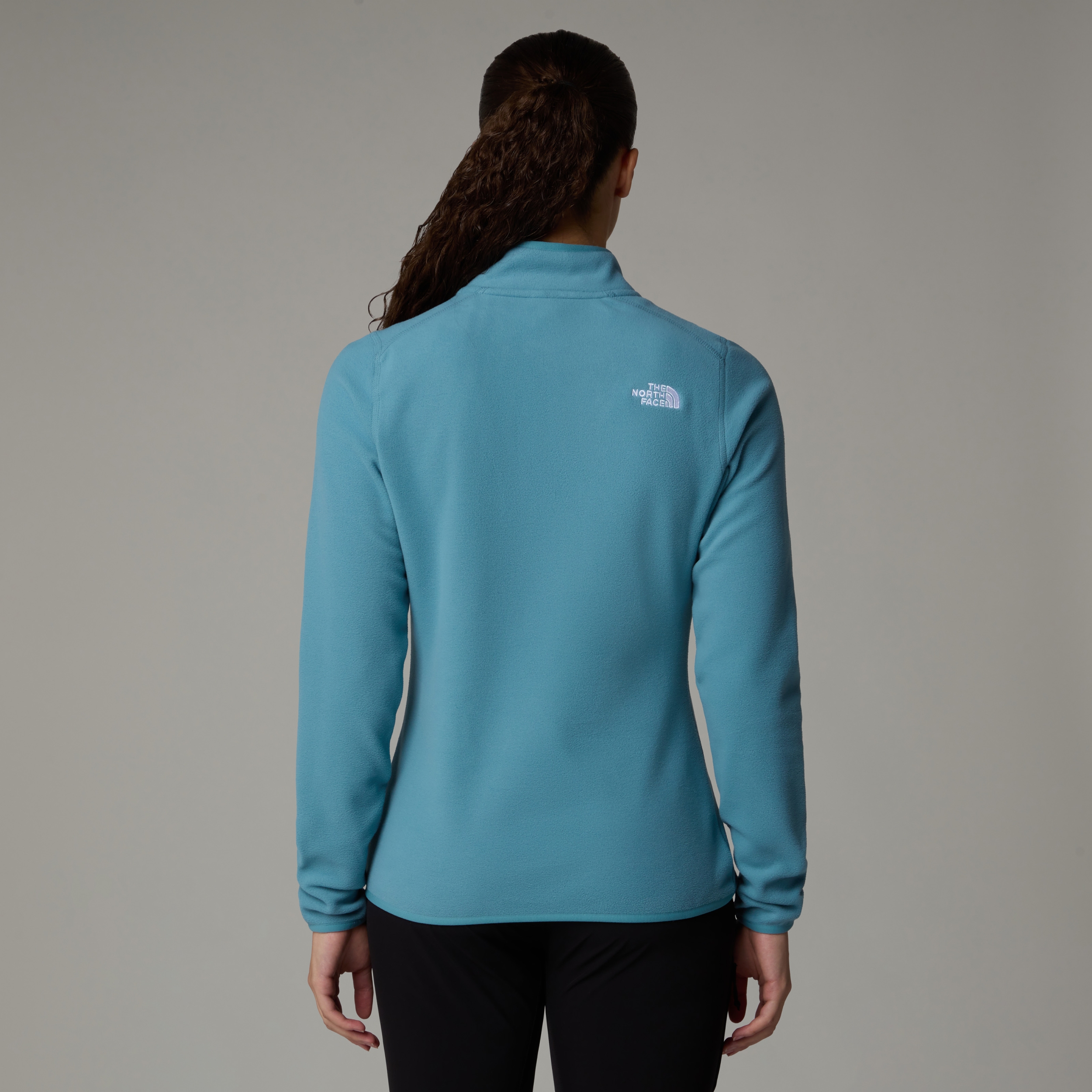 THE NORTH FACE W 100 GLACIER 1/4 ZIP - EU ALGAE BLUE – Bild 4